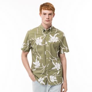 TOMMY HILFIGER Kurzarm Diffused Foliage Print Hemd  