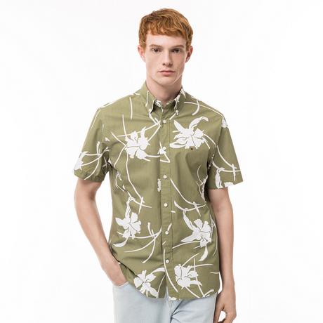 TOMMY HILFIGER Kurzarm Diffused Foliage Print Hemd  