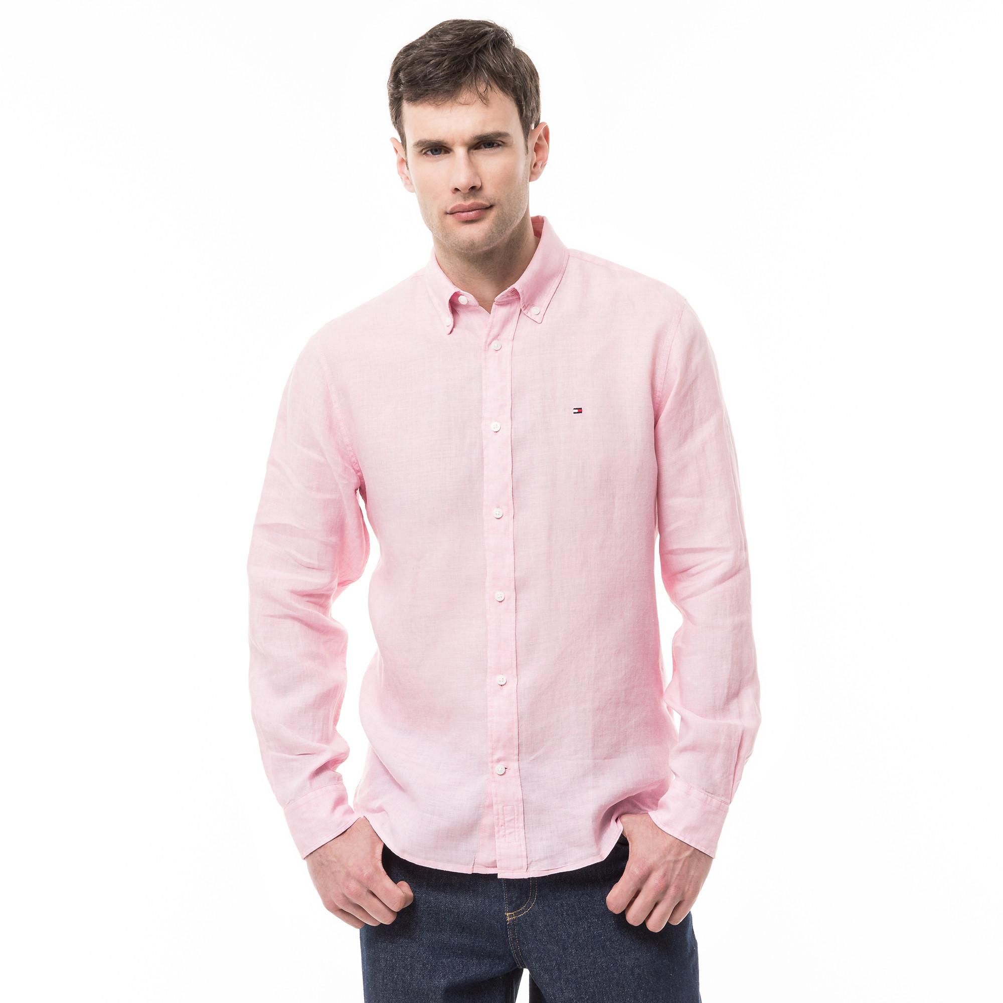 Image of Hemd, Langarm Herren Pink L