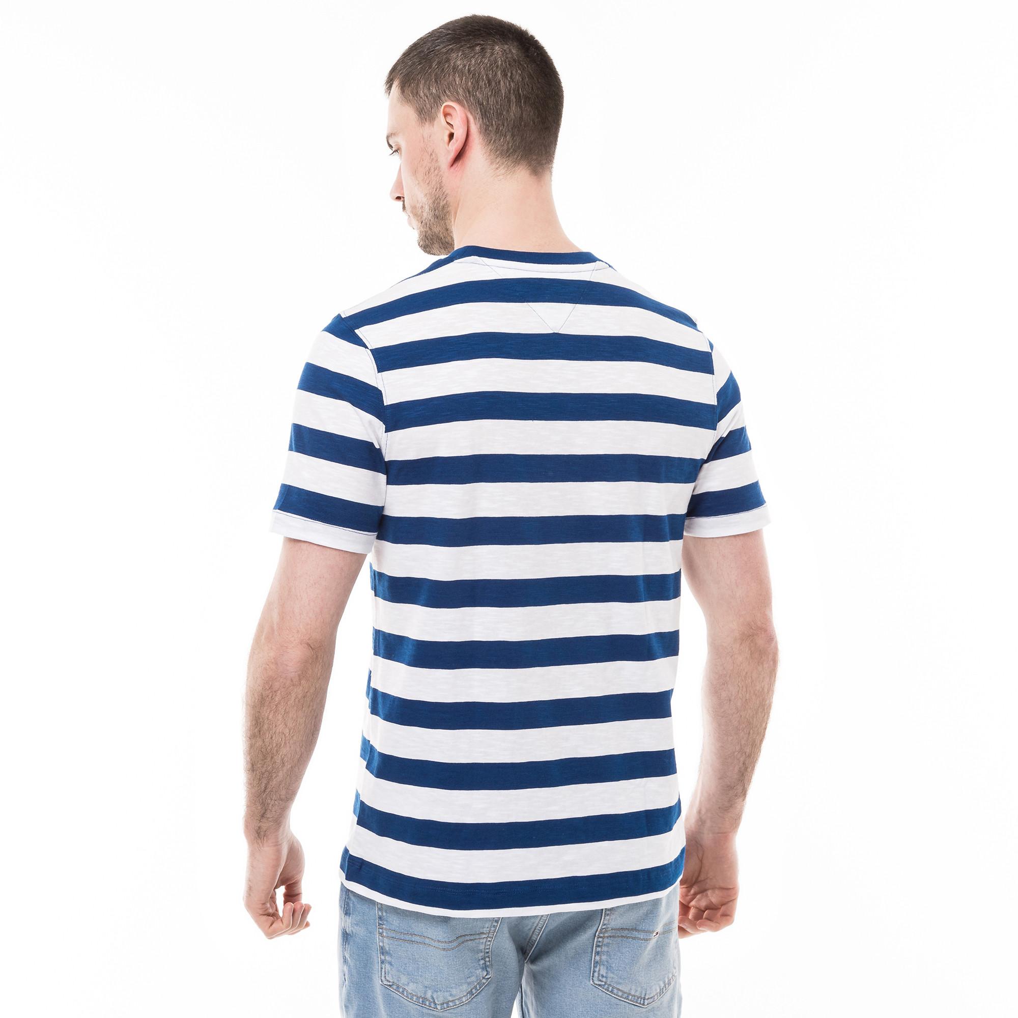 TOMMY HILFIGER SLUB COTTON STRIPE TEE T-shirt 