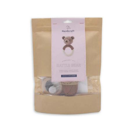 Hardicraft Häkelset Rassel Bär 