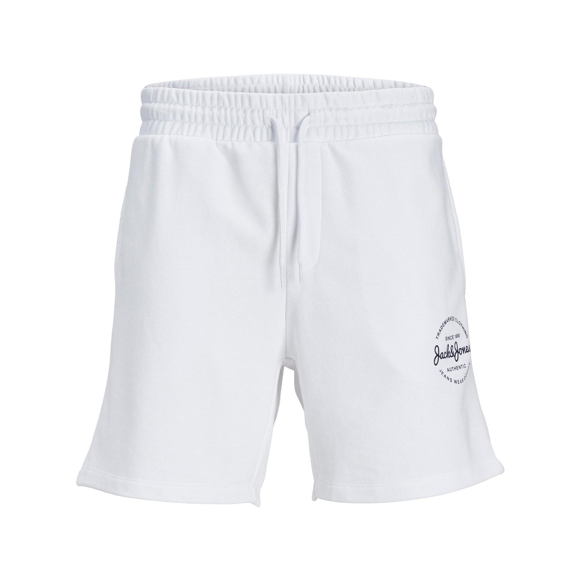 Image of Kurze Hose, Jogging Stil Herren Weiss L