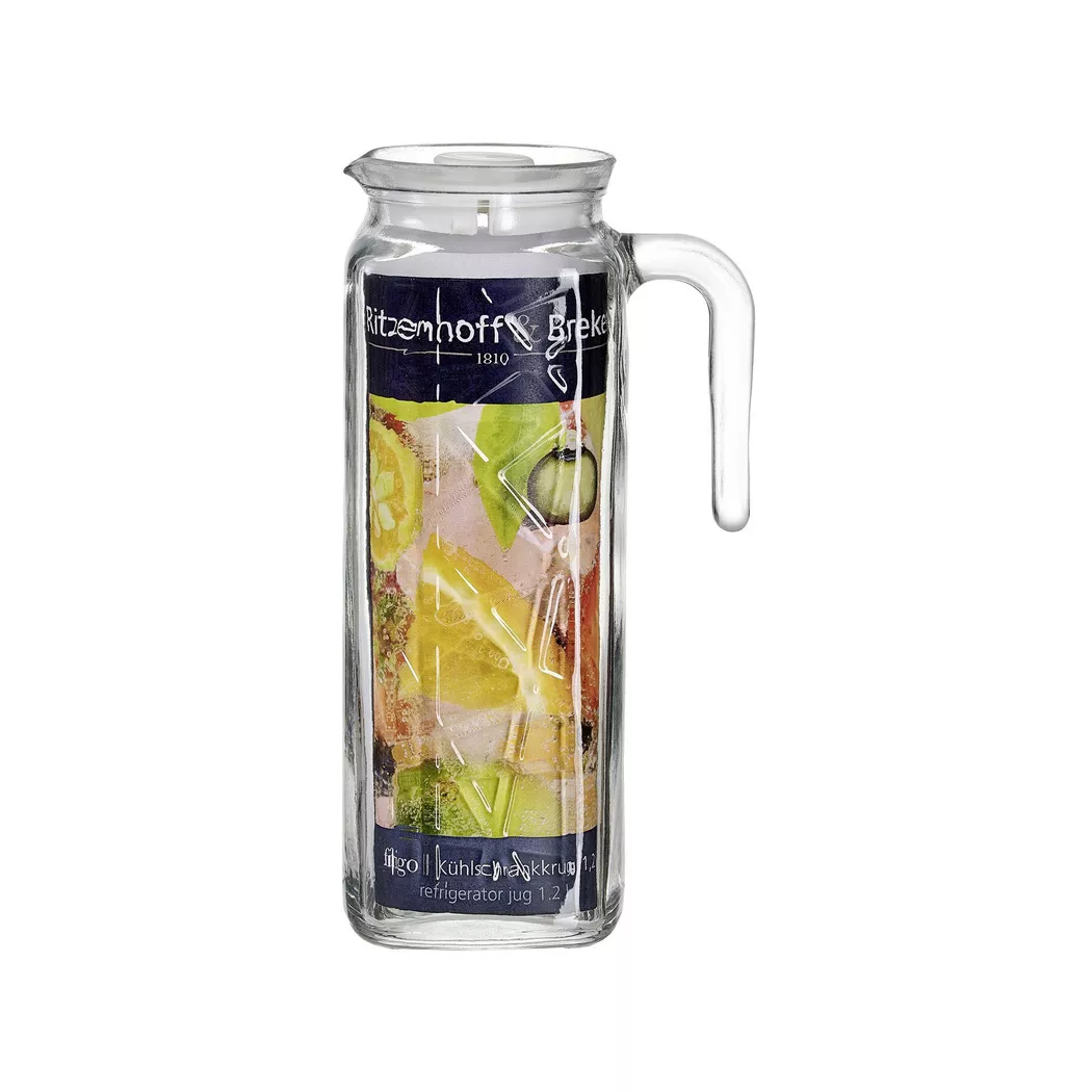 Ritzenhoff & Breker - Krug mit Deckel, 1.2L, Transparent