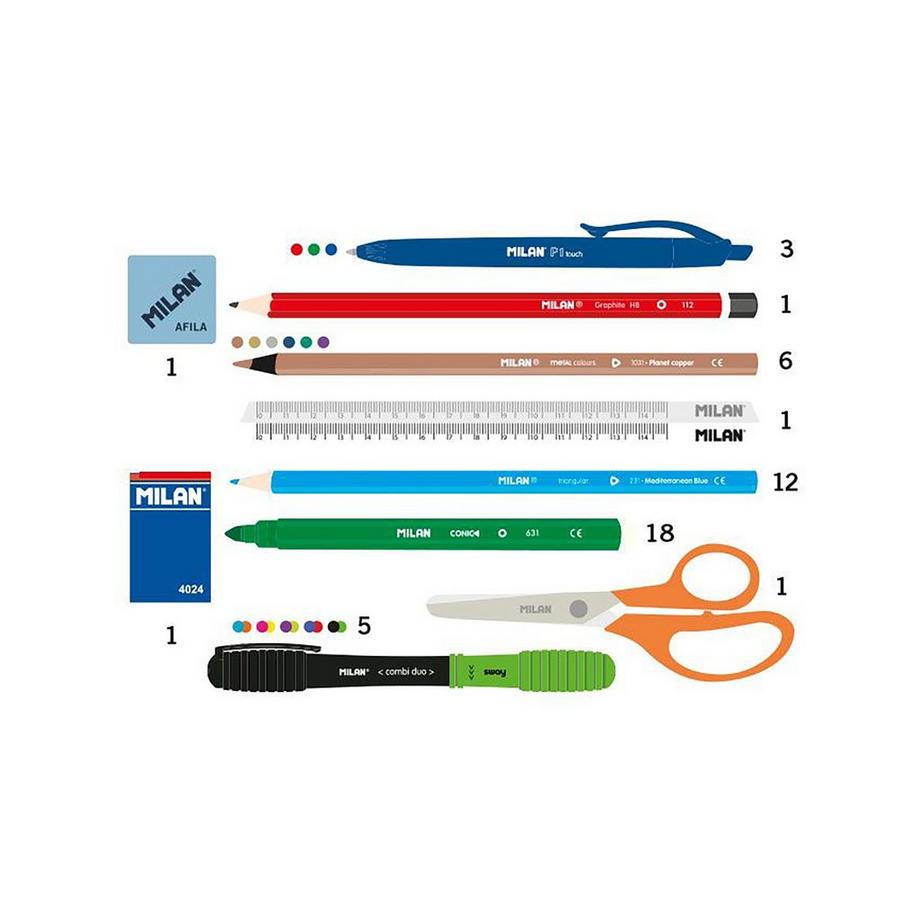 MILAN Federmäppchen, befüllt Vikings 