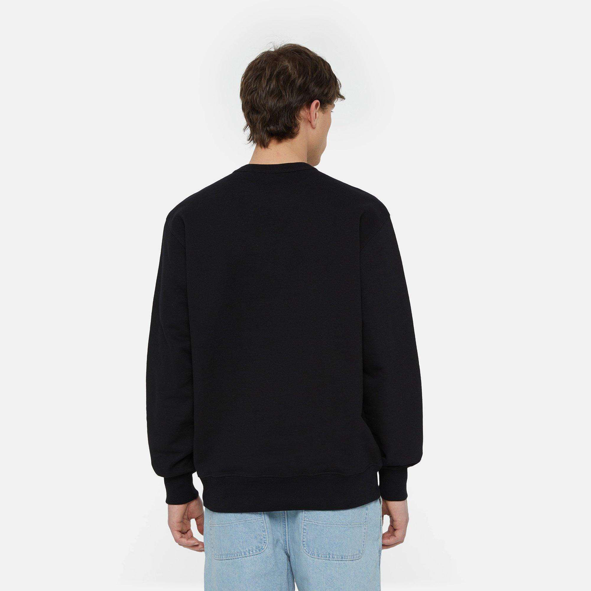 Dickies AITKIN CHEST SWEATSHIRT  BLK/CORONET BLE T-Shirt 