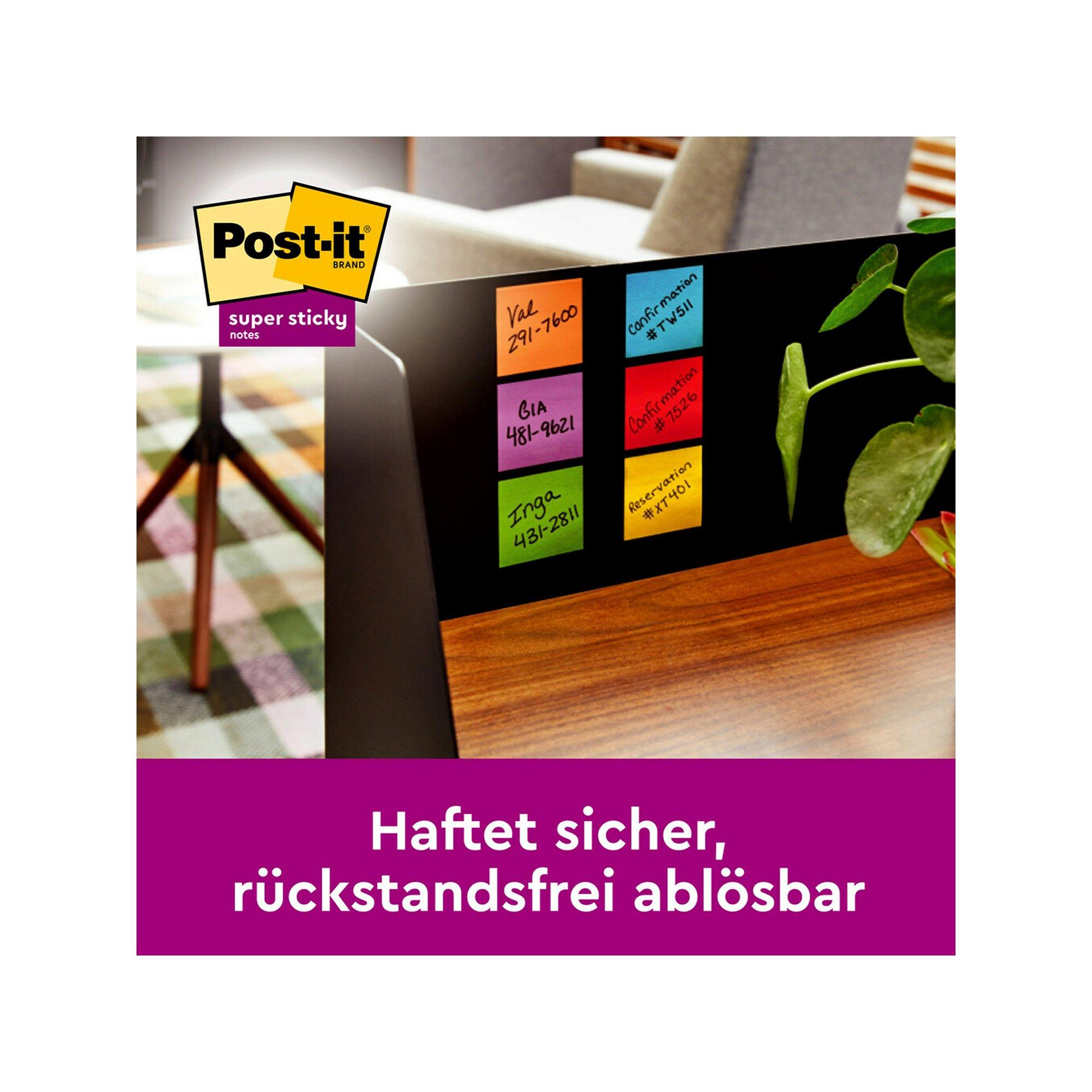 Post-It Haftnotizen Super Sticky 