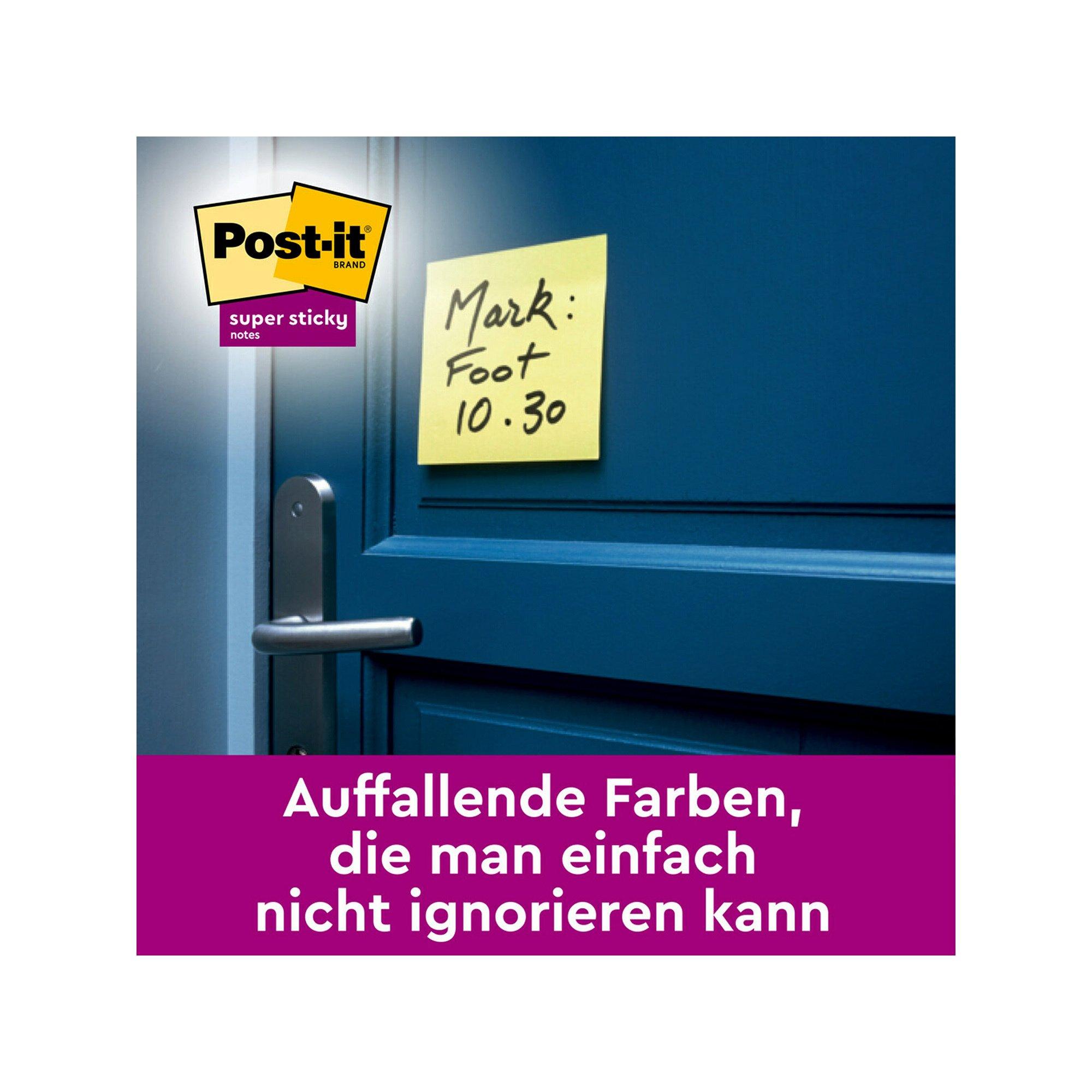 Post-It Haftnotizen Super Sticky 