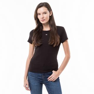 TOMMY JEANS T-shirt a costine maniche corte girocollo  