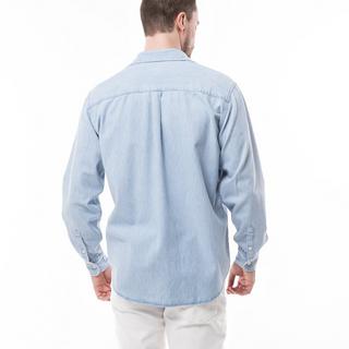 Manor Man  Camicia di jeans, maniche lunghe 