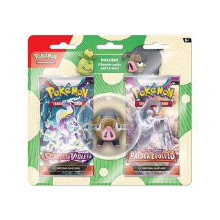 Pokémon  Scarlet & Violet 2 Booster Packs + Eraser, Inglese, modelli assortiti 