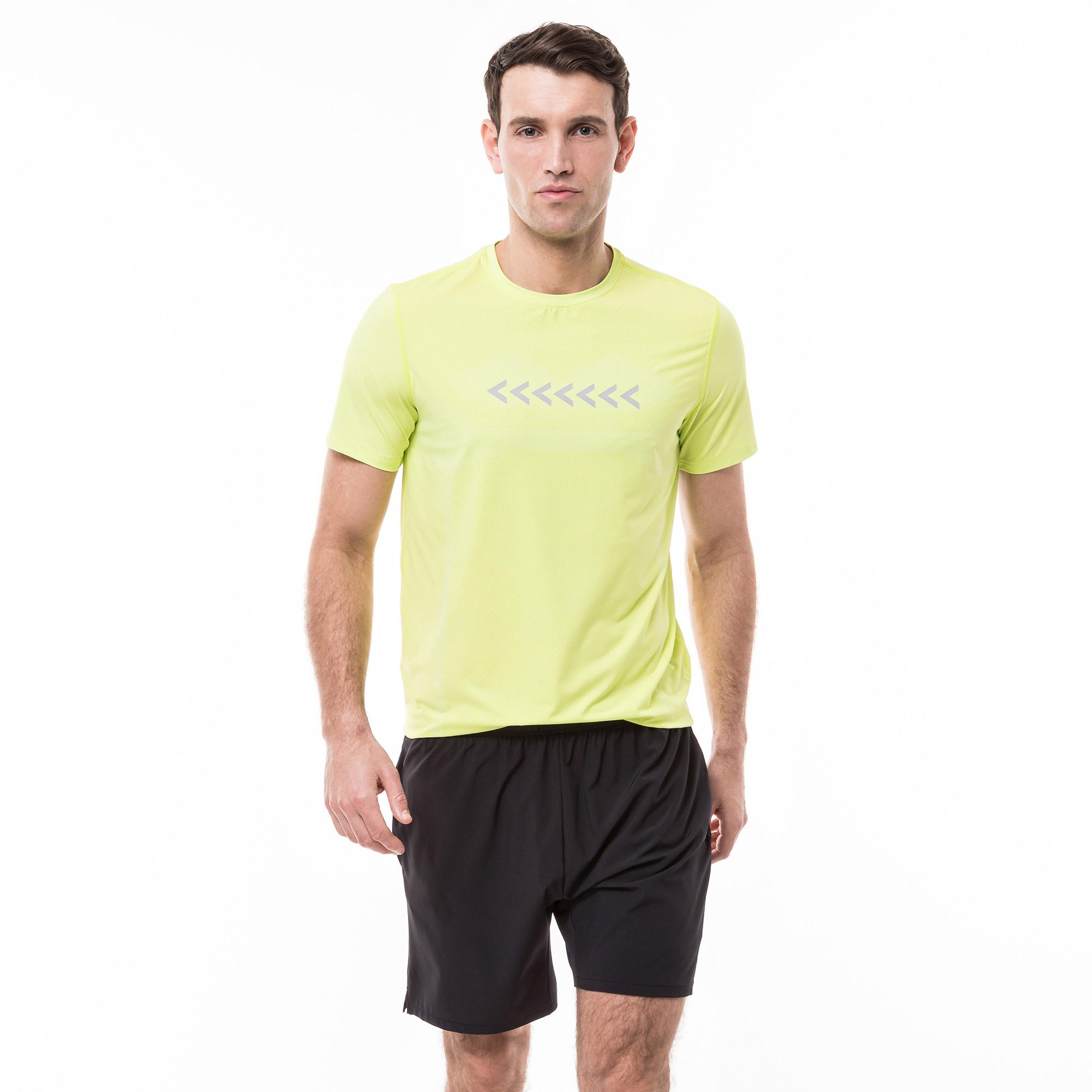 Image of T-shirt, Rundhals, Kurzarm Herren Hellgrün M