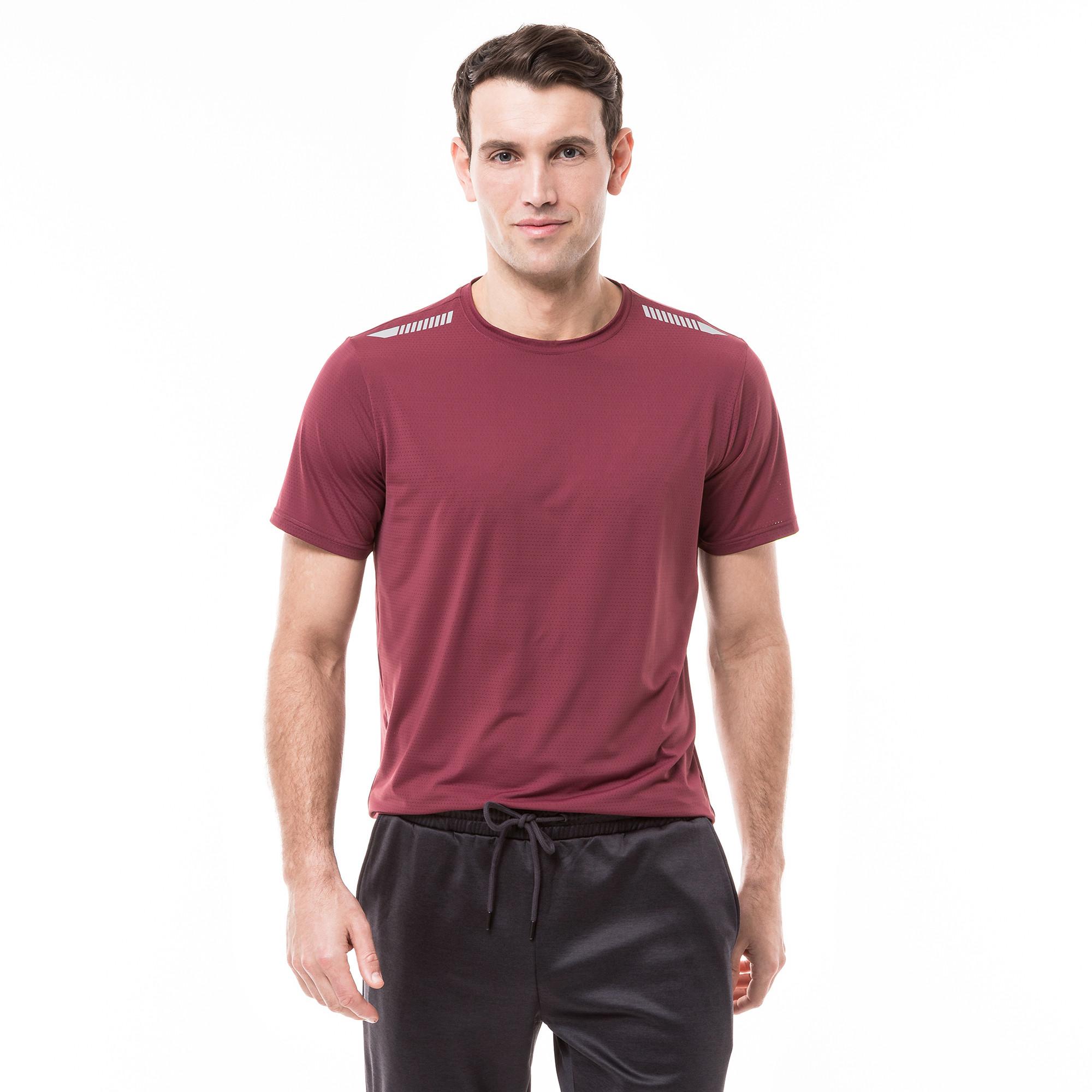 Image of T-shirt, Rundhals, Kurzarm Herren Brombeere L