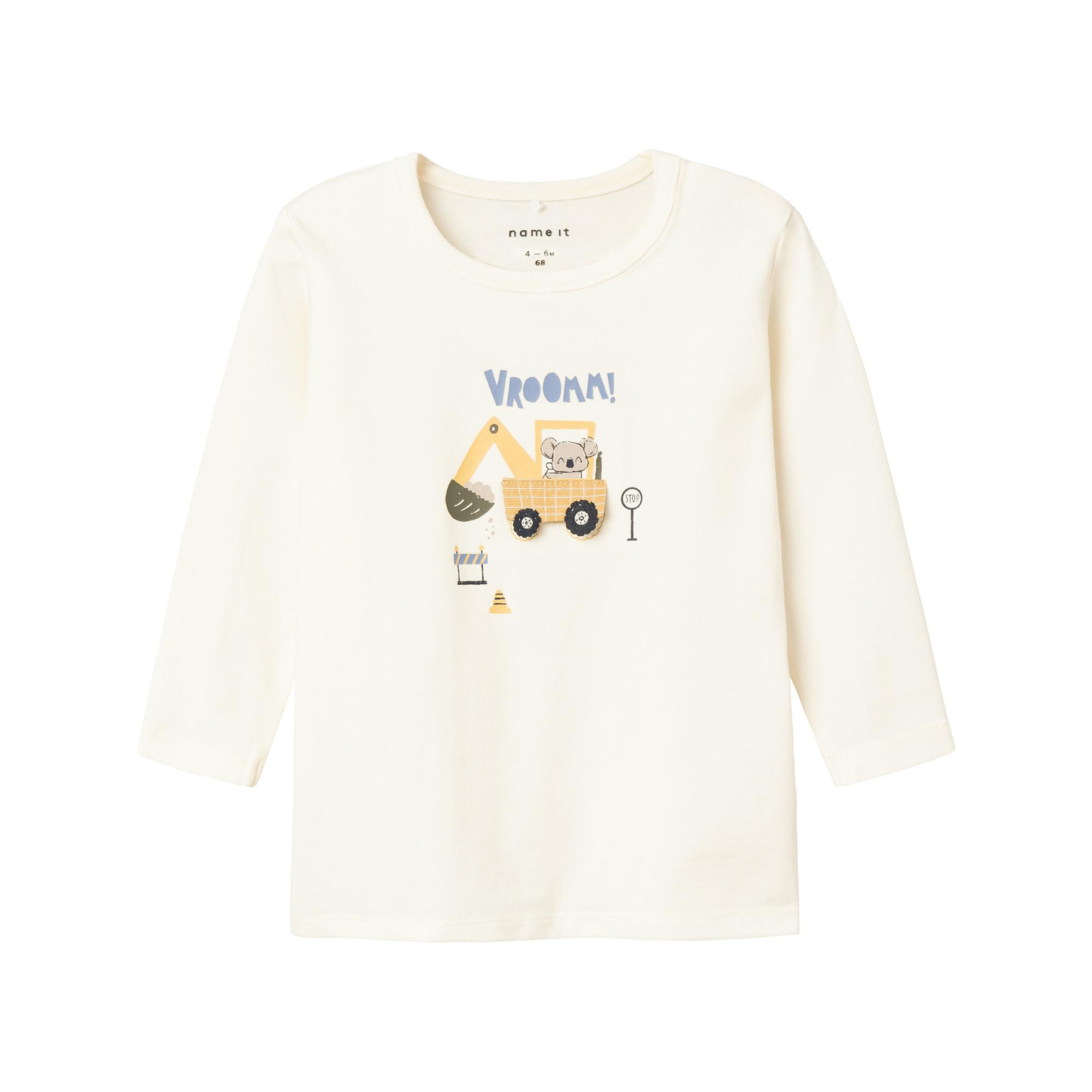 Image of Body, Langarm Unisex Weiss 86