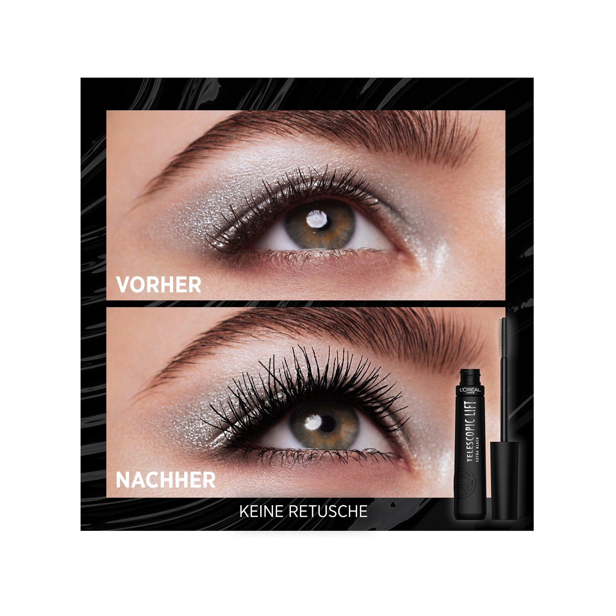 L'OREAL  Telescopic Lift Extra Black Mascara 