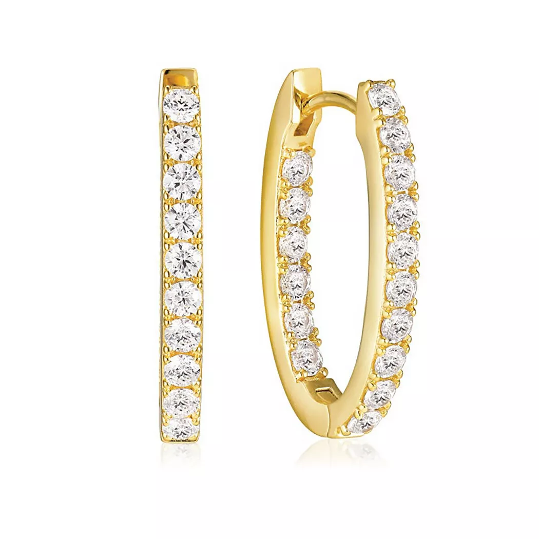 Sif Jakobs - Ohrringe, Ellisse Piccolo, 23mm, Gold