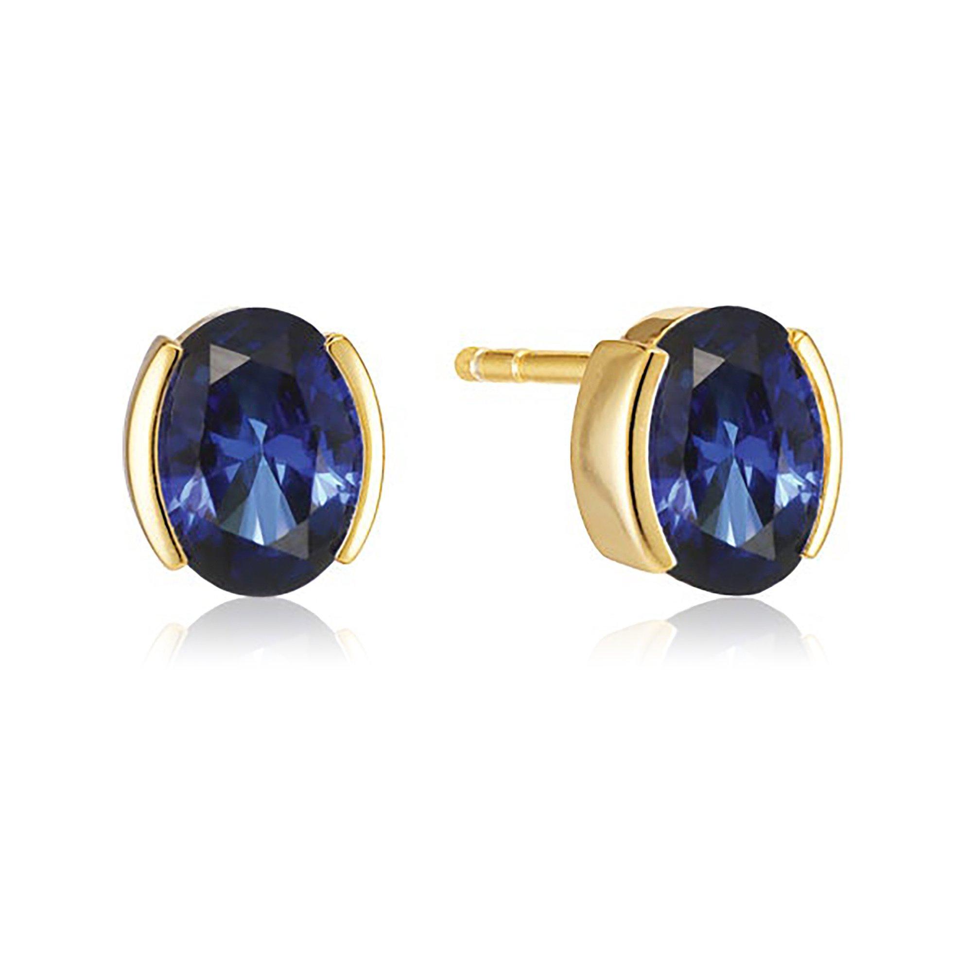 Image of Ohrringe Damen Gold 8mm