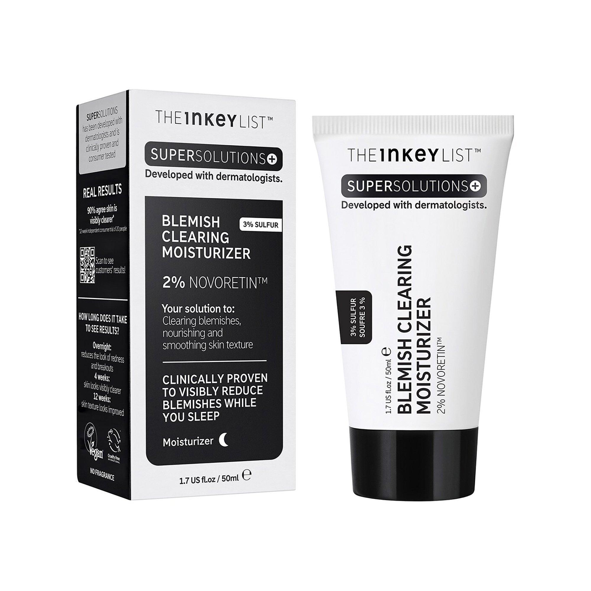 THE INKEY LIST  Blemish Clearing Moisturizer 2% NovoRetin - Crème de Nuit Hydratante 