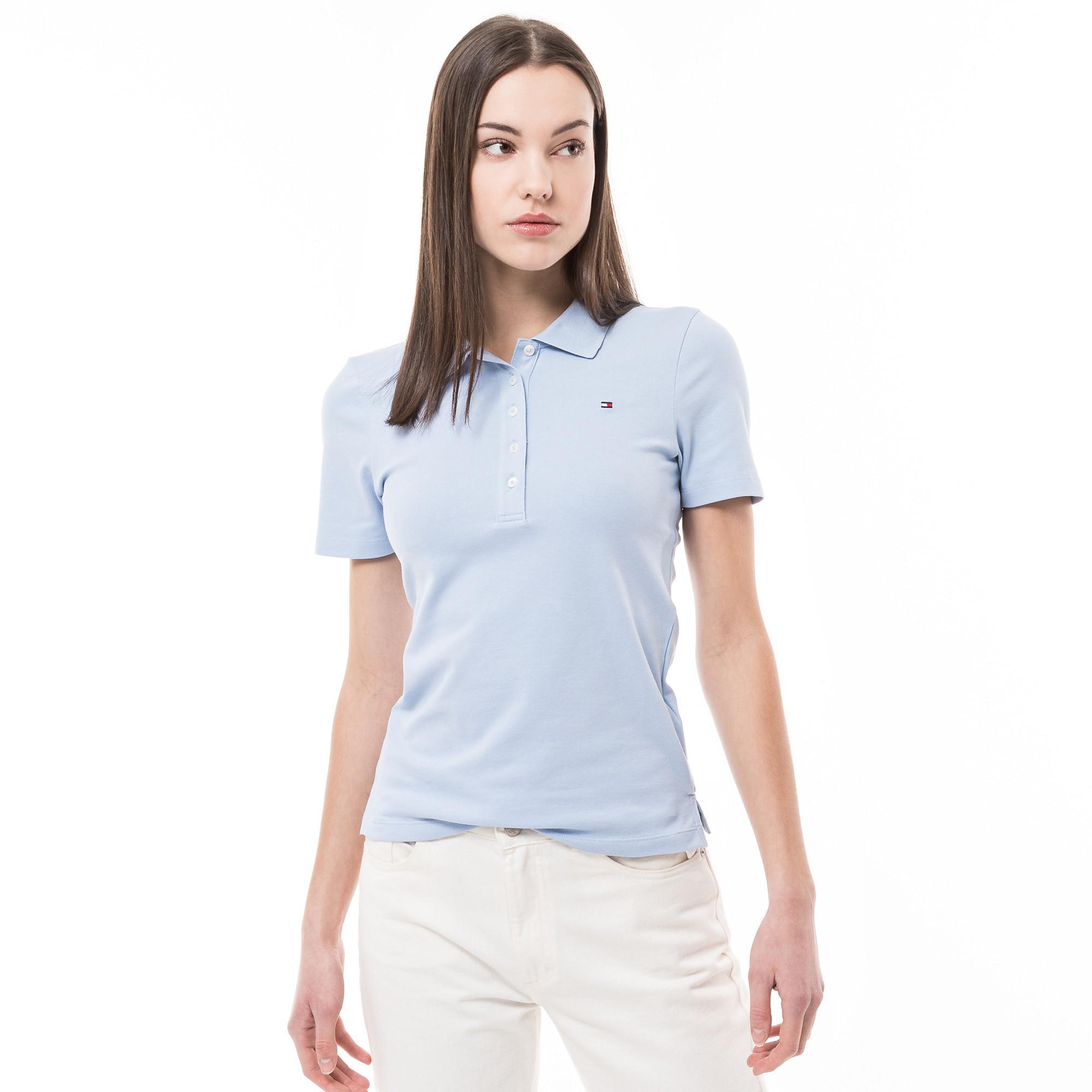 Image of Poloshirt, Kurzarm Damen Blau M