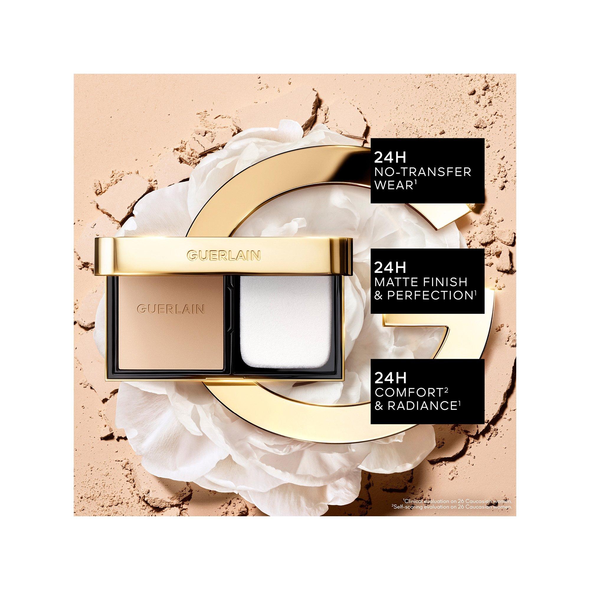 Guerlain PAR/GOLD COMPACT Parure Gold Skin Control Fondotinta Compatto Alta Perfezione E Finish Matte - Ricarica Effetto Ringiovanente - Tenuta 24 Ore - No Transfer 