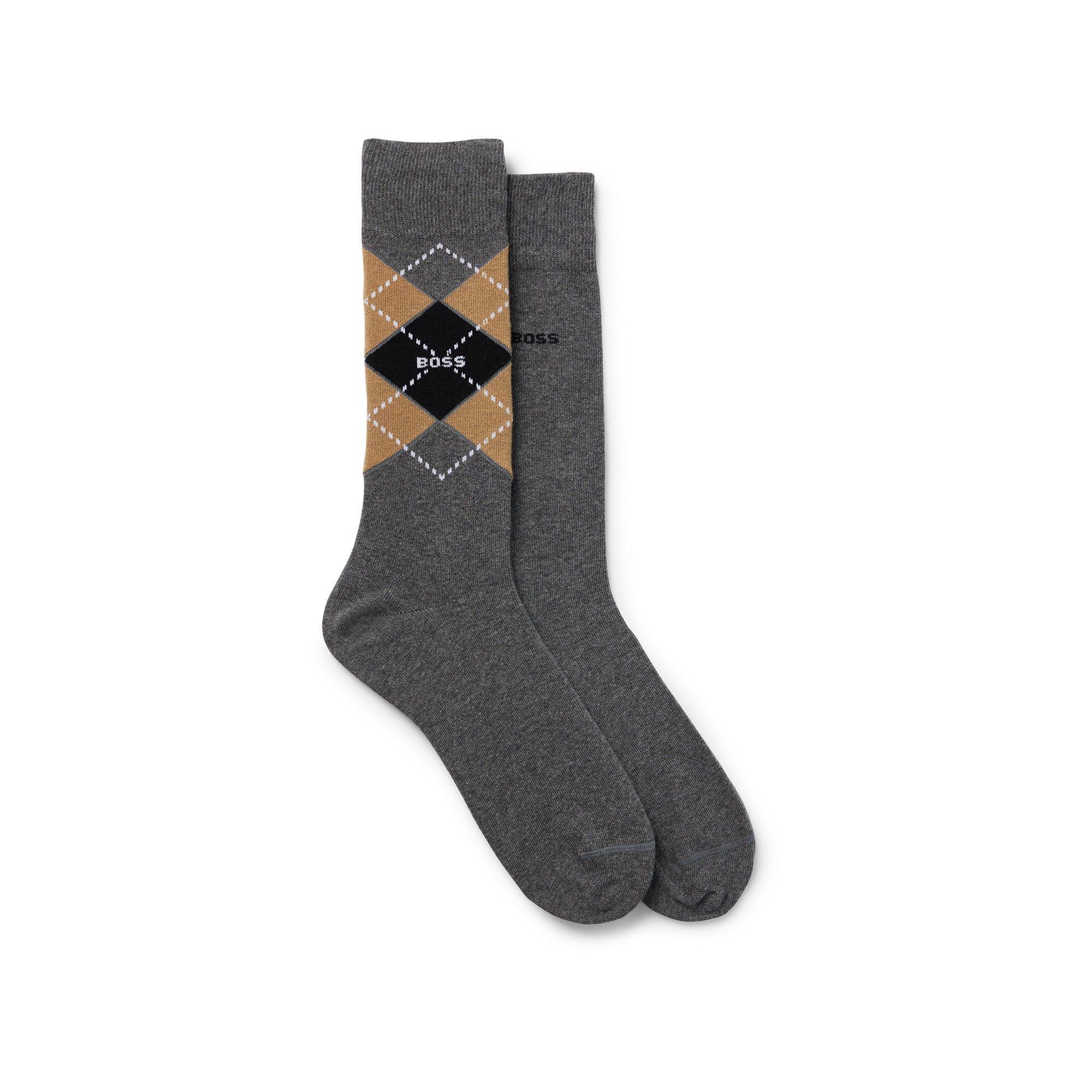 Image of Triopack, Wadenlange Socken Herren Grau 39-42