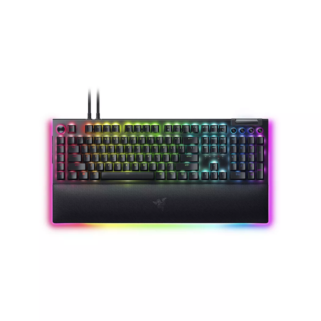 Razer BlackWidow V4 Pro Keyboard Green Switch Black