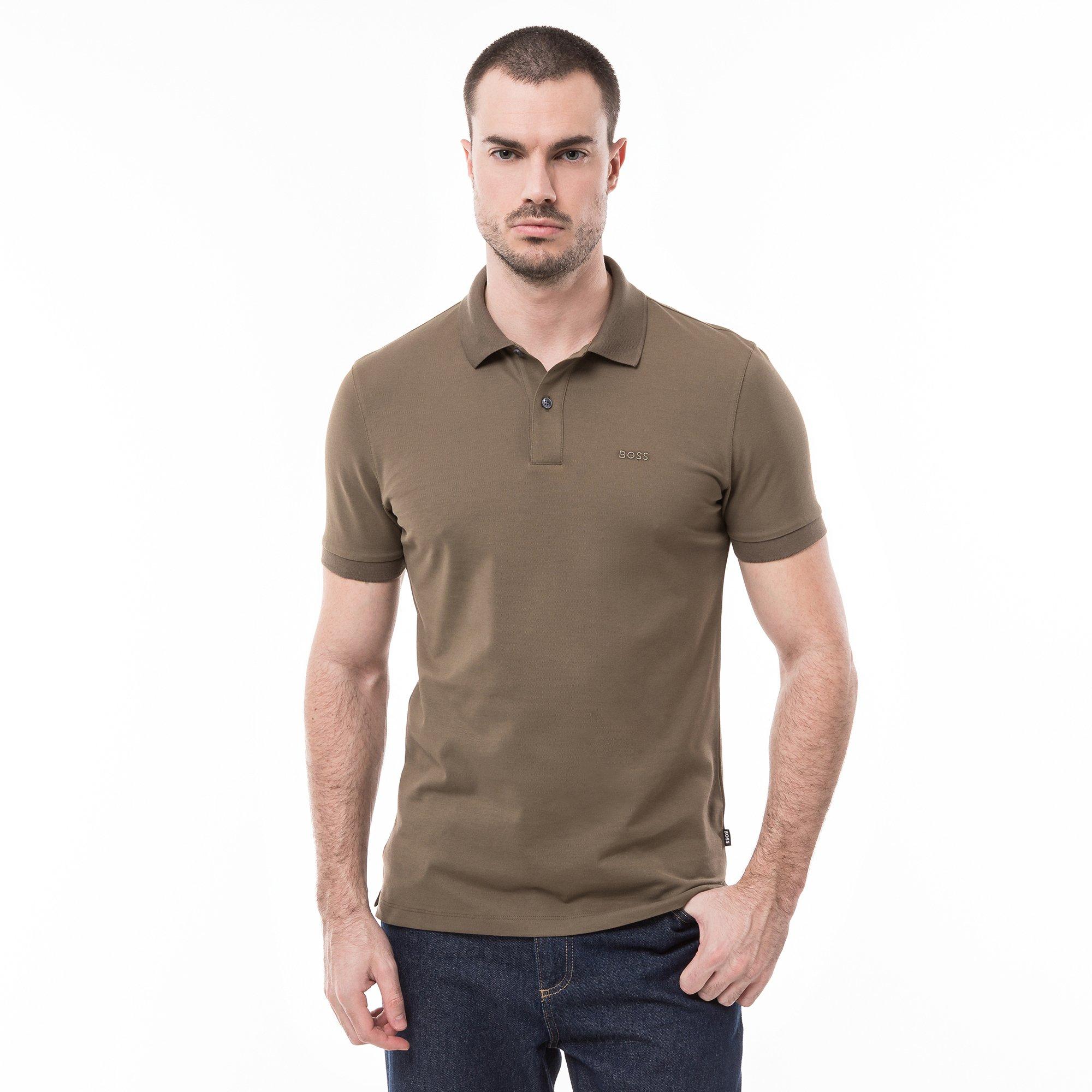 Image of Poloshirt, Kurzarm Herren Olivegrün S