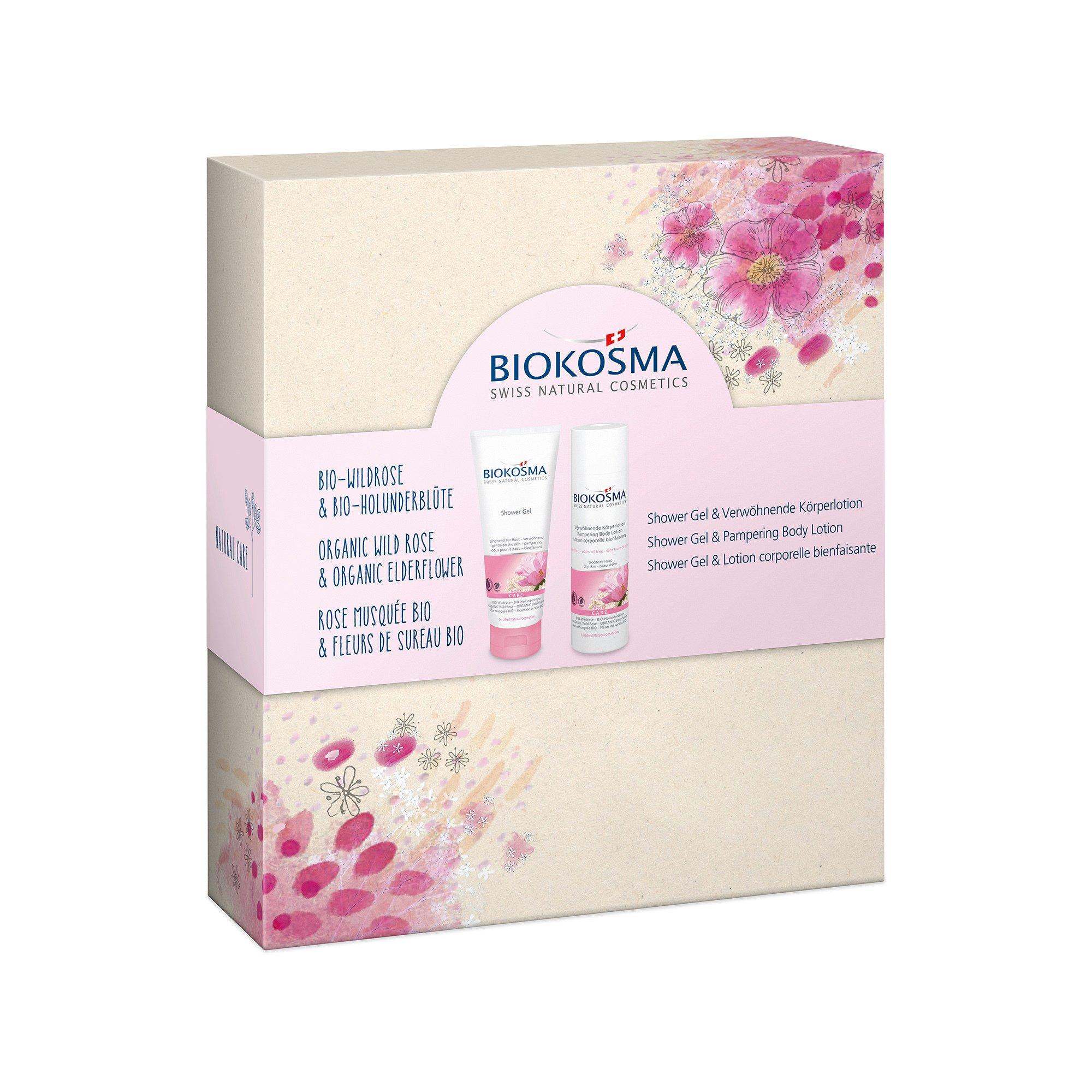 BIOKOSMA   Set cadeau Rose musquée BIO – Fleurs de sureau BIO 