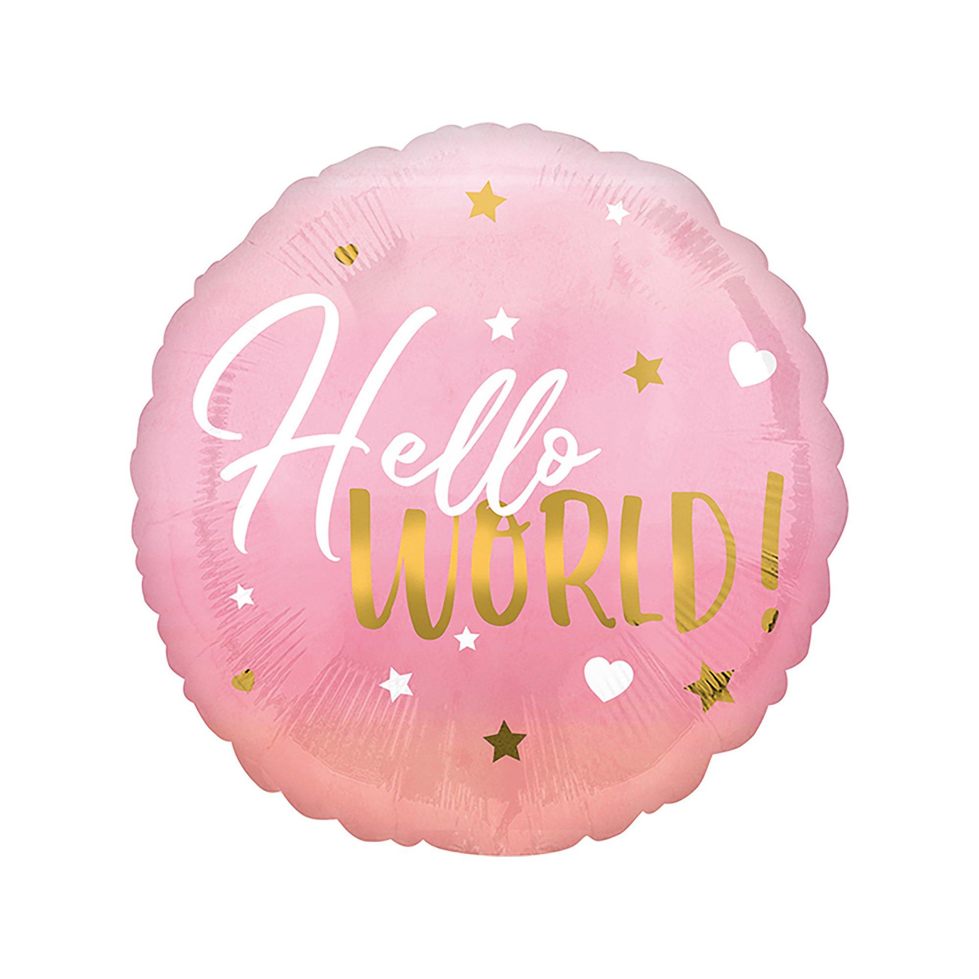 Image of Folienballon Pink Baby Girl Rosa