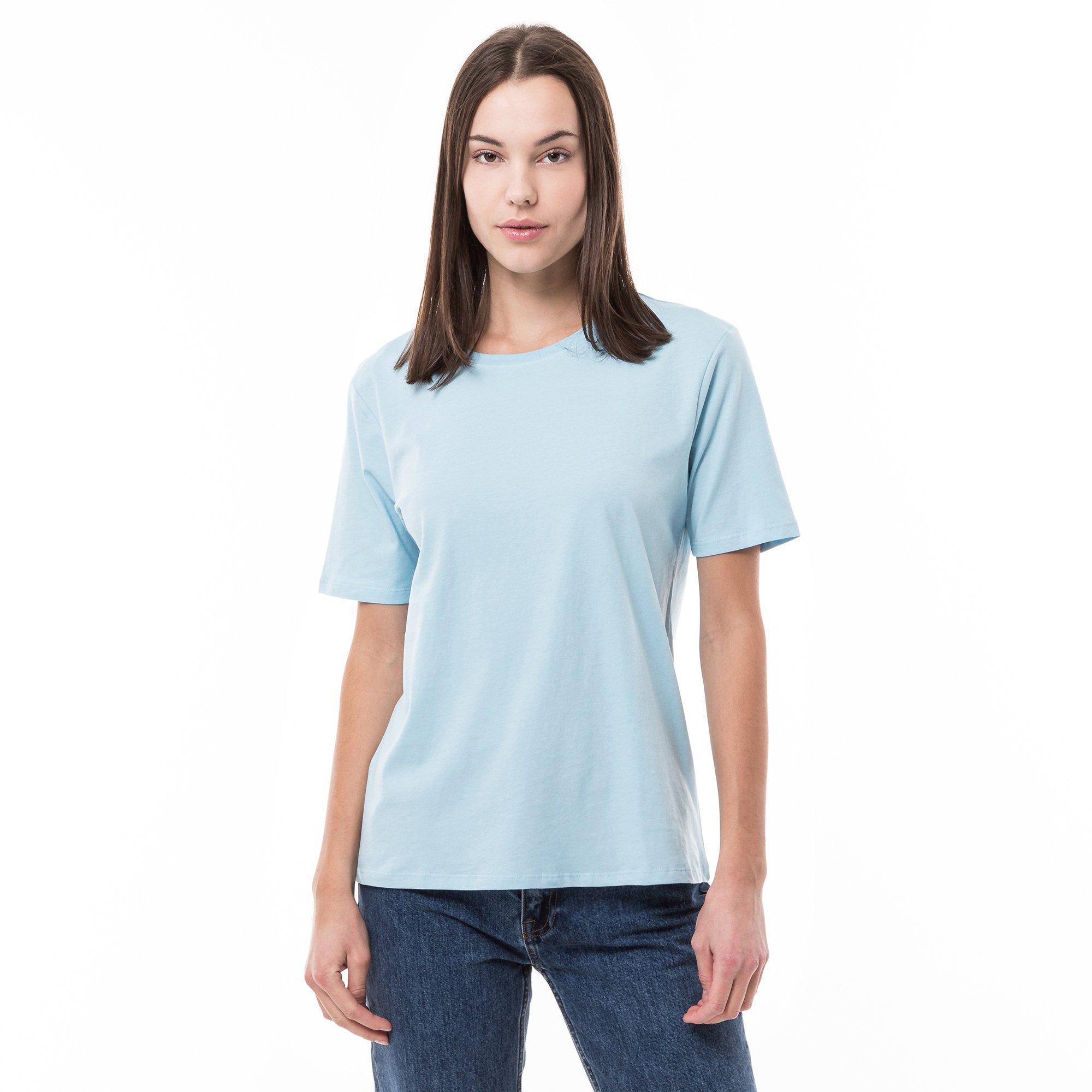 Image of T-shirt, Rundhals, Kurzarm Damen Himmelblau XS
