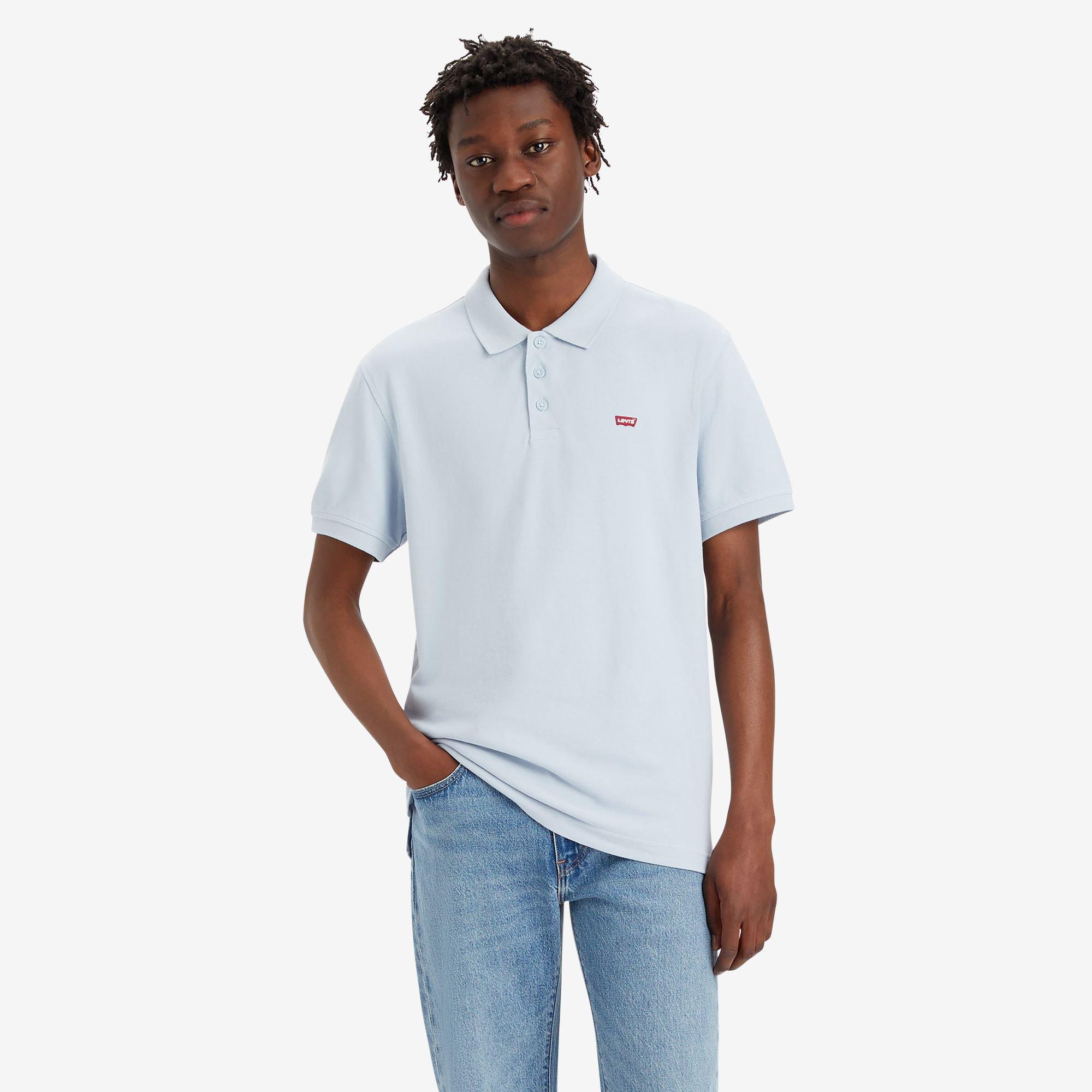 Image of Poloshirt, Kurzarm Herren Hellblau M