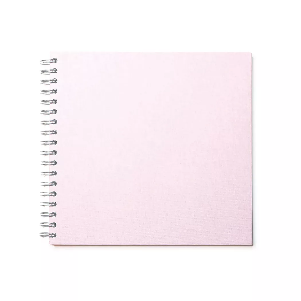 EIBERT - Kreativbuch mit Leineneinband, 24 x 24 cm, Puderrosa