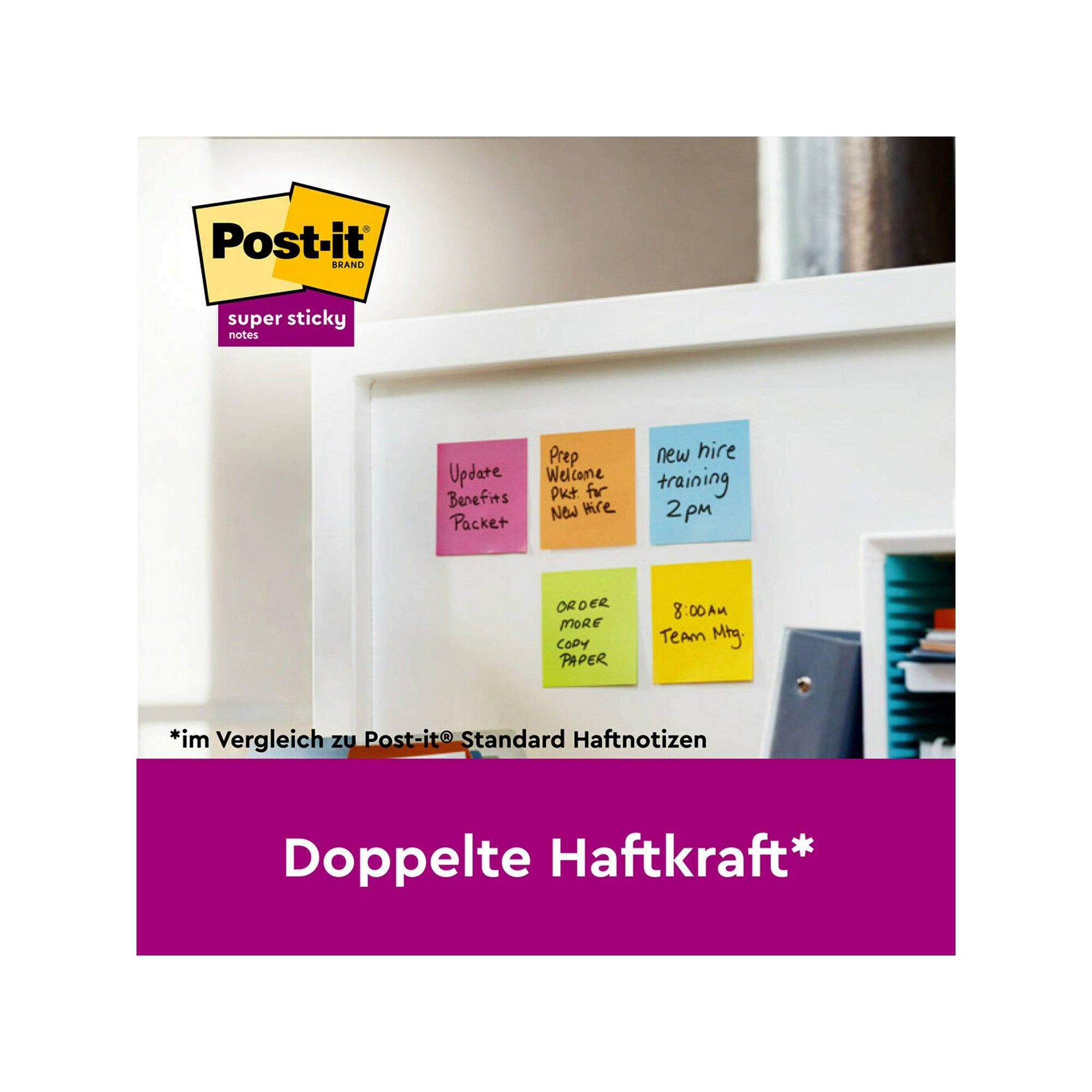 Post it Notes adhésives Super Sticky Recycling 