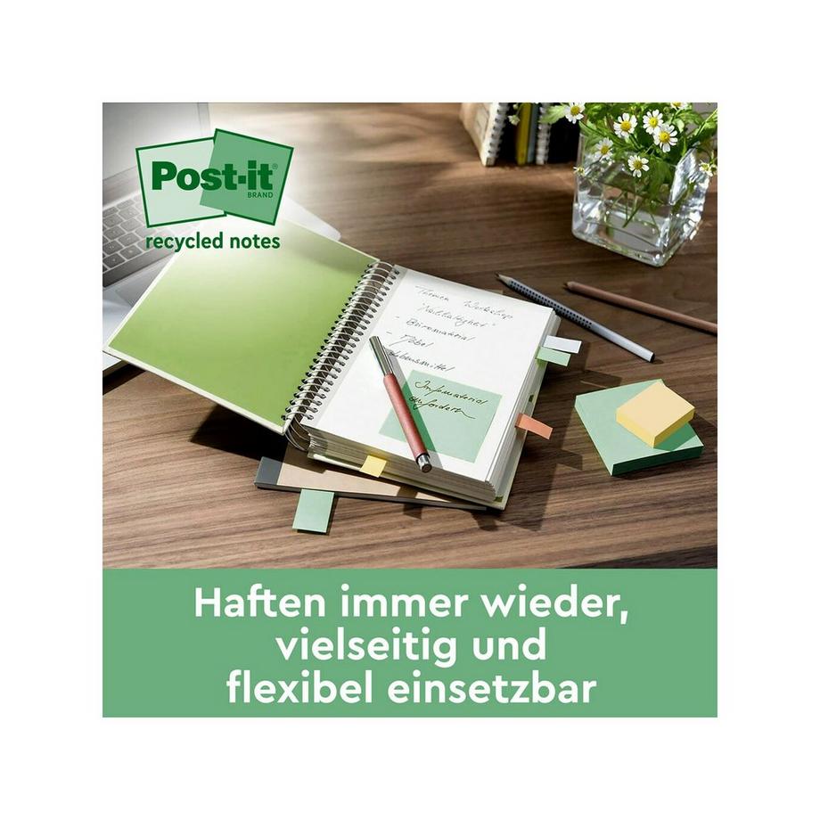 Post it Haftnotizen Super Sticky Recycling 