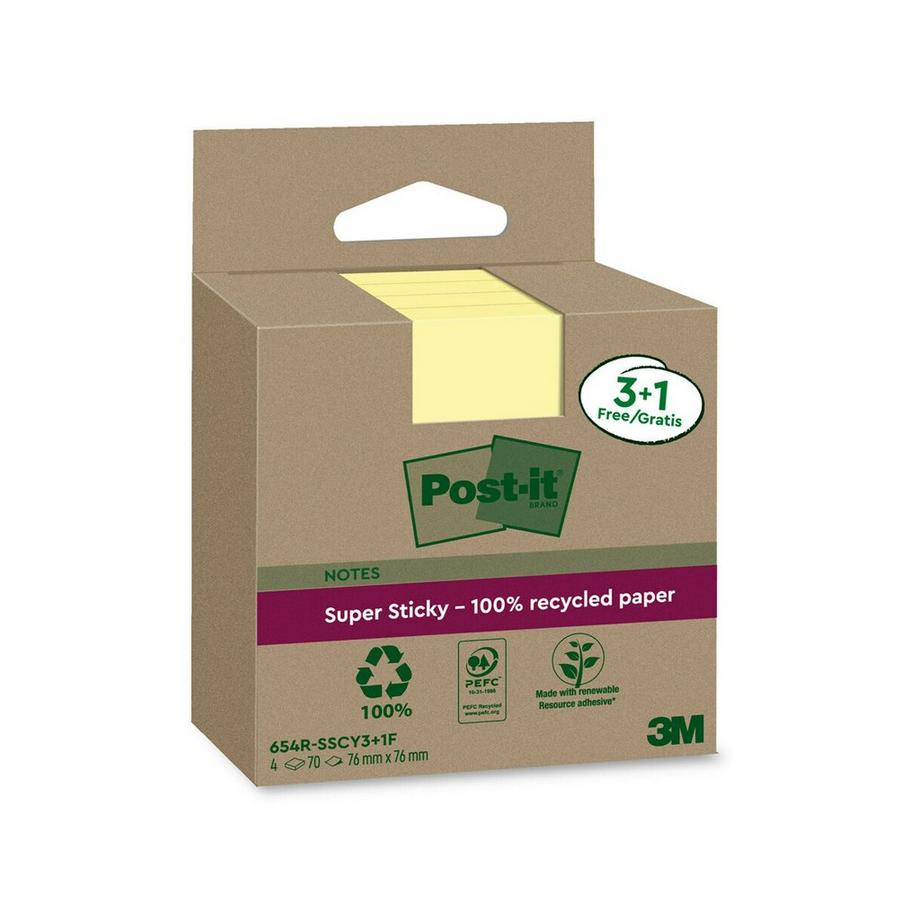 Post-It Note adesivi Super Sticky Recycling 