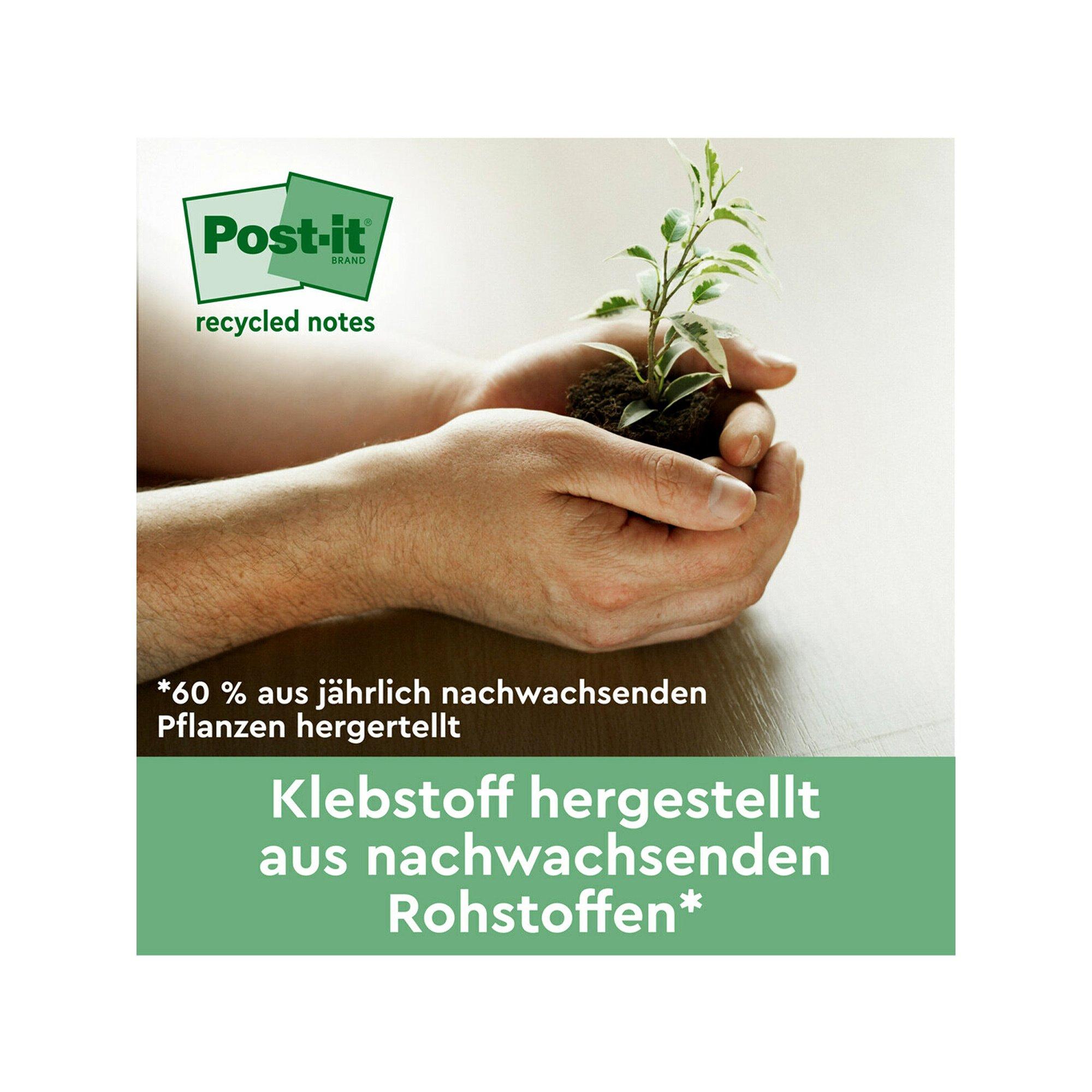 Post it Haftnotizen Super Sticky Recycling 