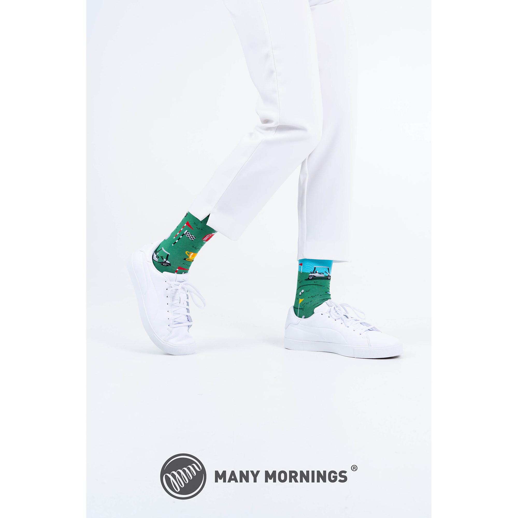 Many Mornings Golf Course Chaussettes hauteur mollet  