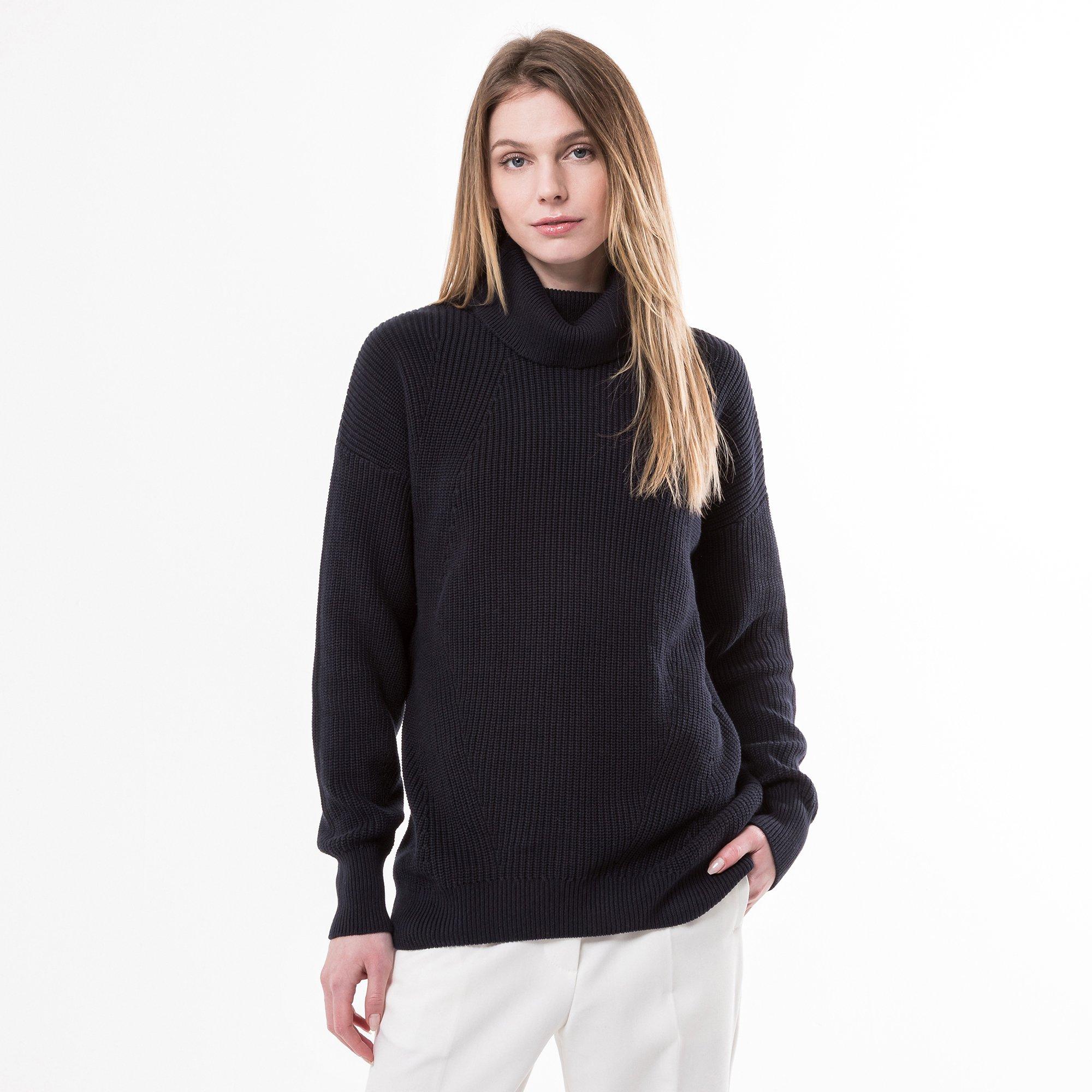 Image of Pullover, Rollkragen Damen Nachtblau XL
