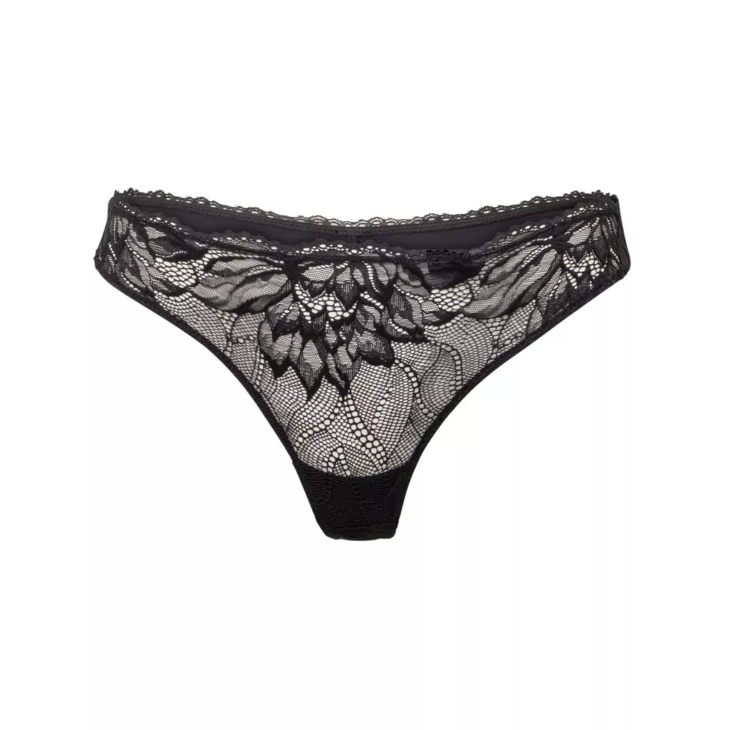 Calvin Klein String Lv00qf8444 Black XL Femme 6