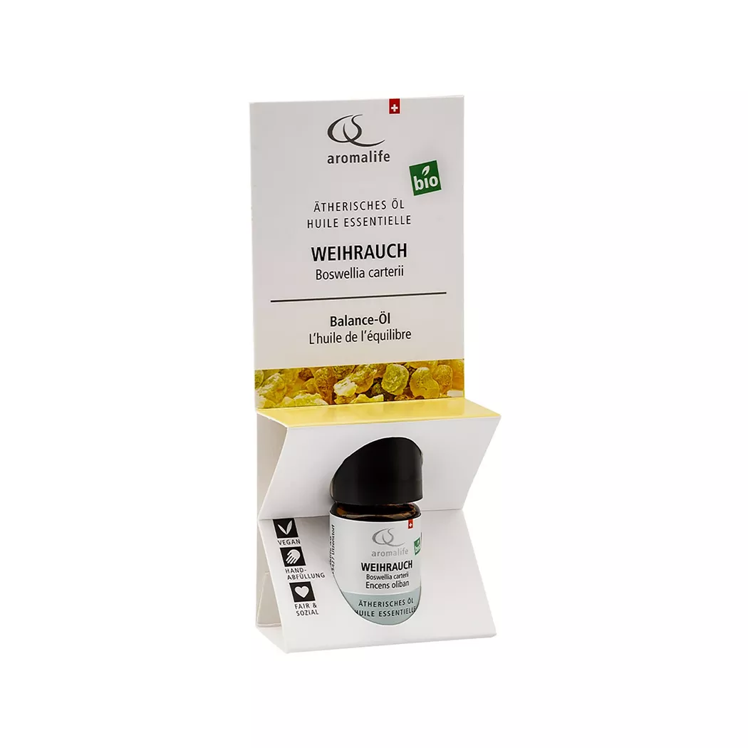 Aromalife incenso olio essenziale BIO flacone 5 ml