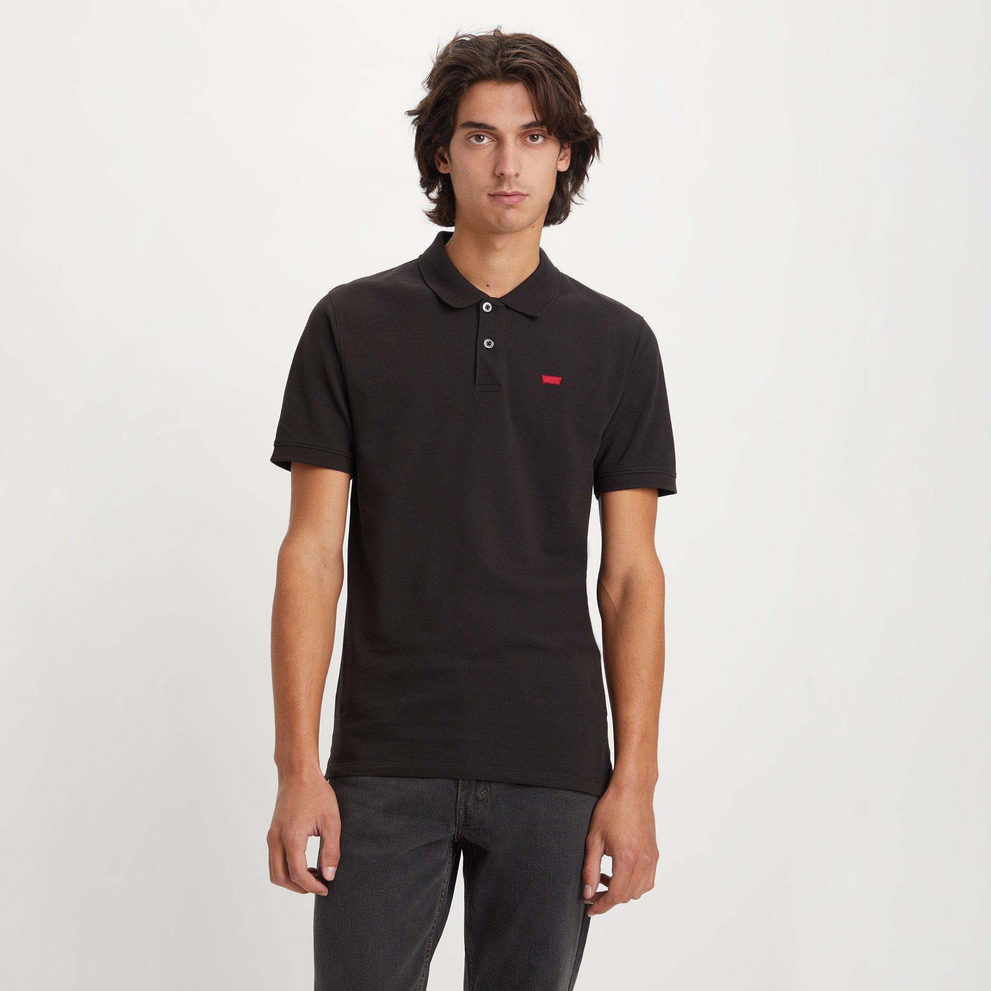 Image of Poloshirt, Slim Fit, Kurzarm Herren Black S
