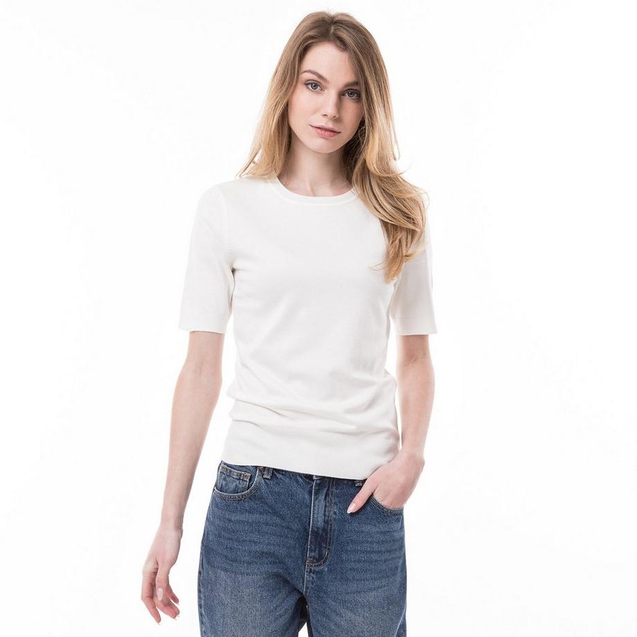 Manor Woman Kurzarm Rundhals Pullover  