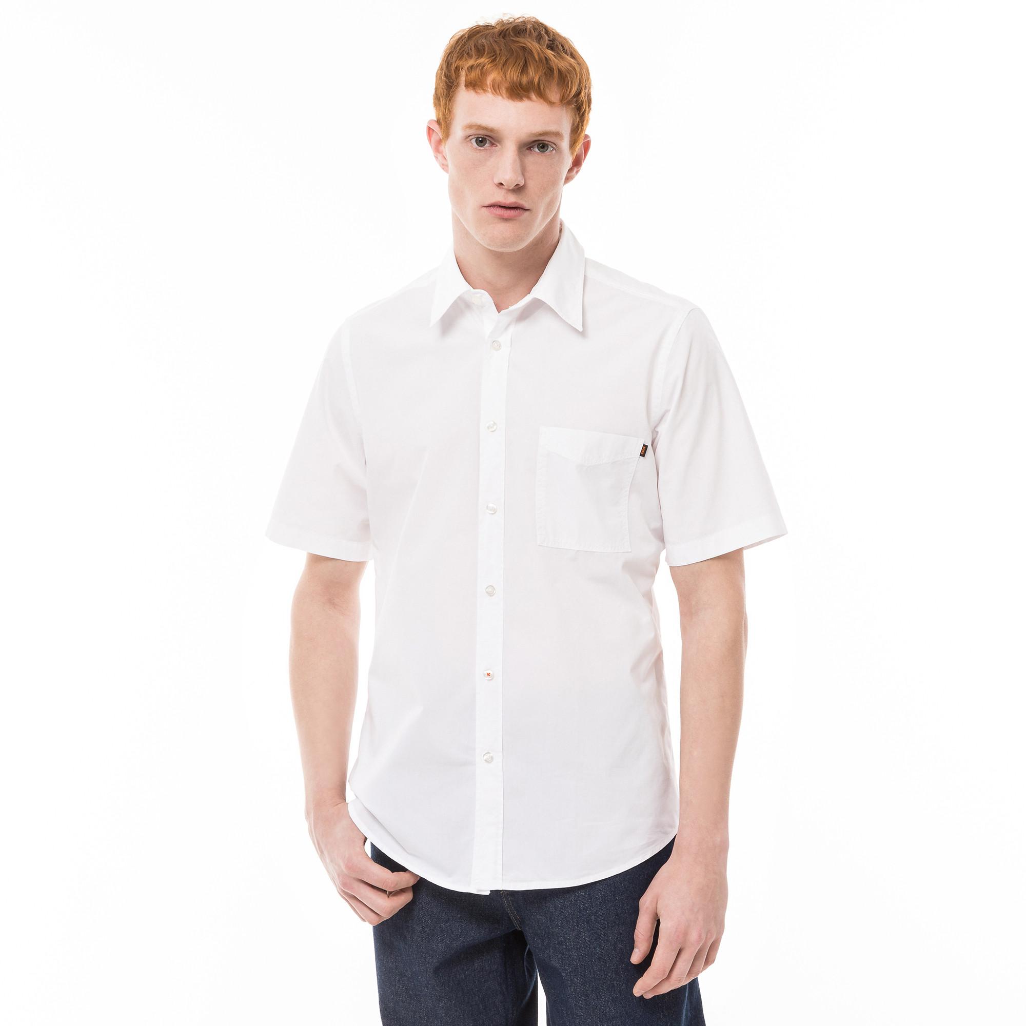 Image of Hemd, Kurzarm Herren Weiss M