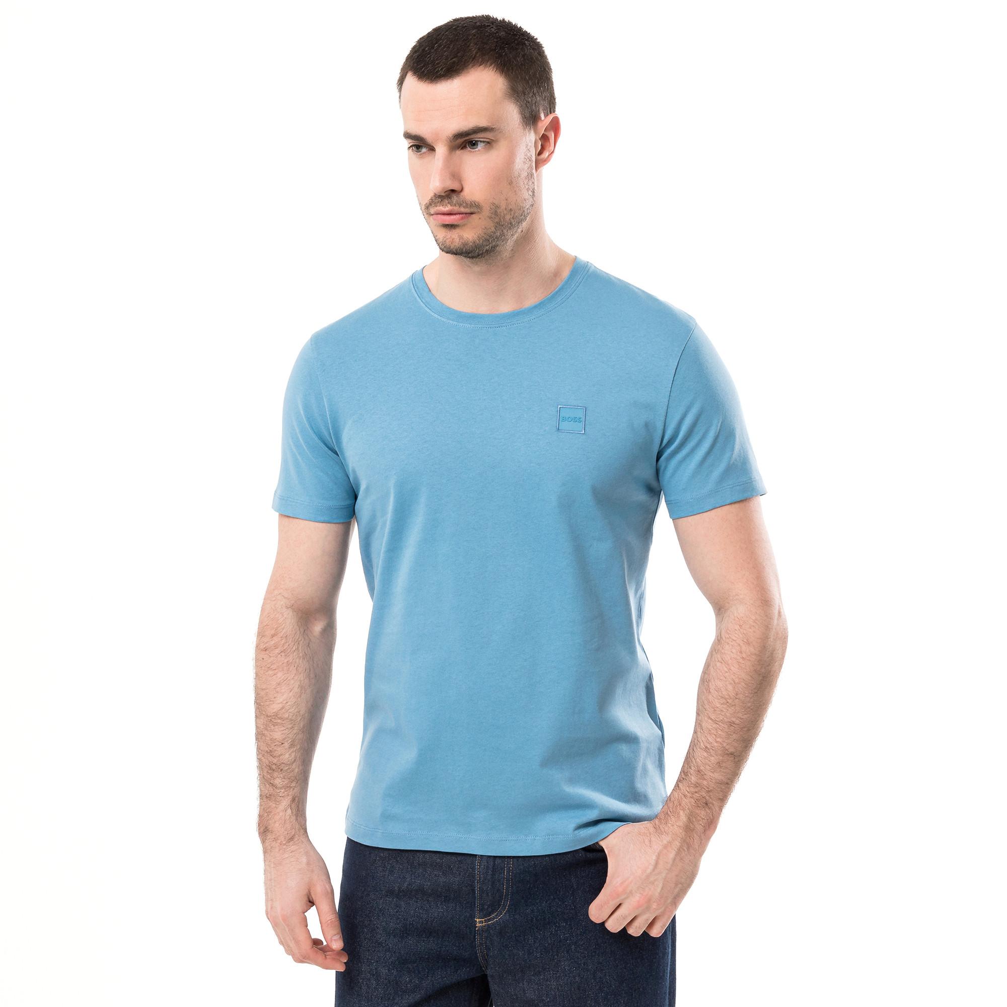 BOSS Herren-T-Shirt – Aus Mittelschwerem Jersey, Mit Logo-Aufnäher, Standardlänge