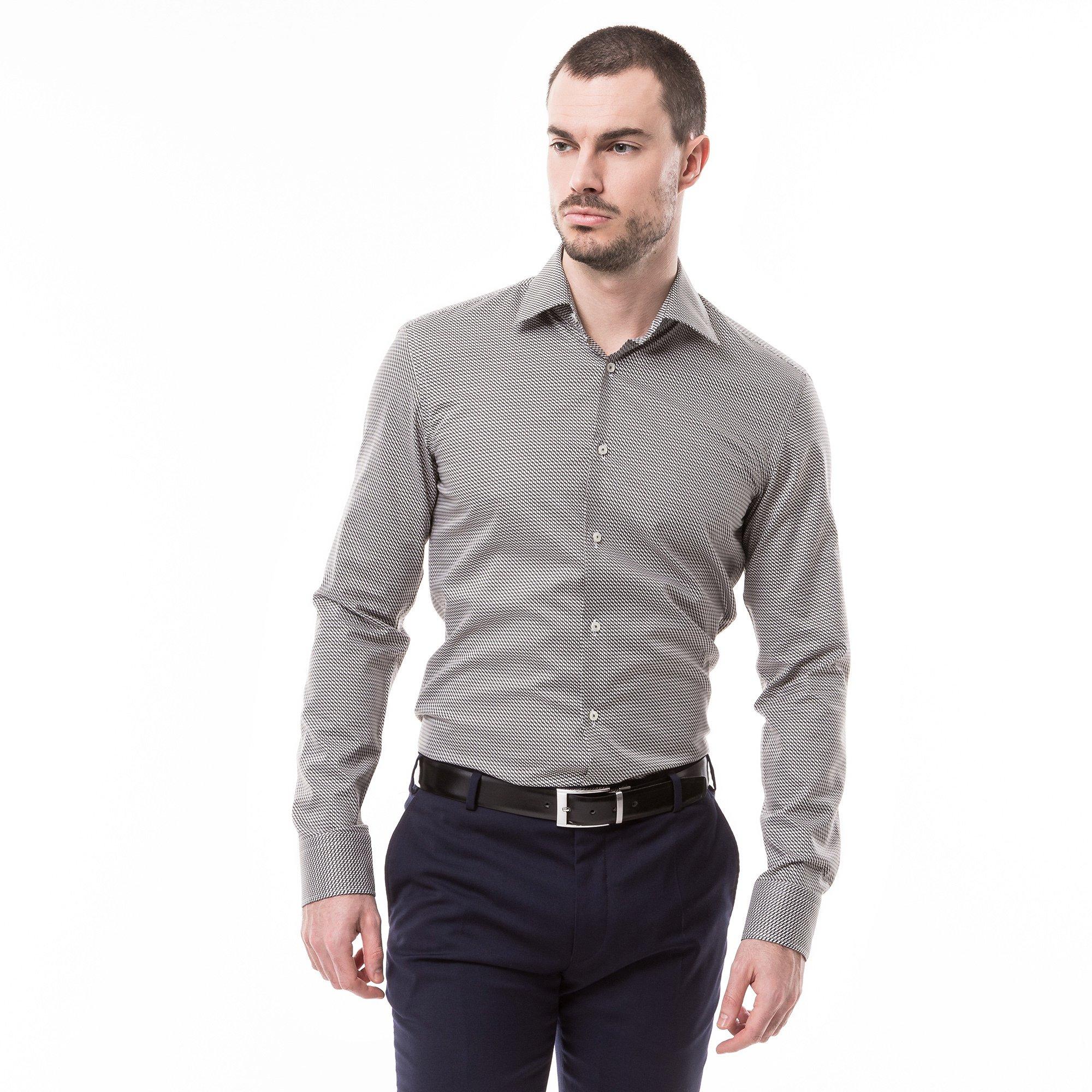 Image of Hemd, Langarm Herren Dunkelgrün 44