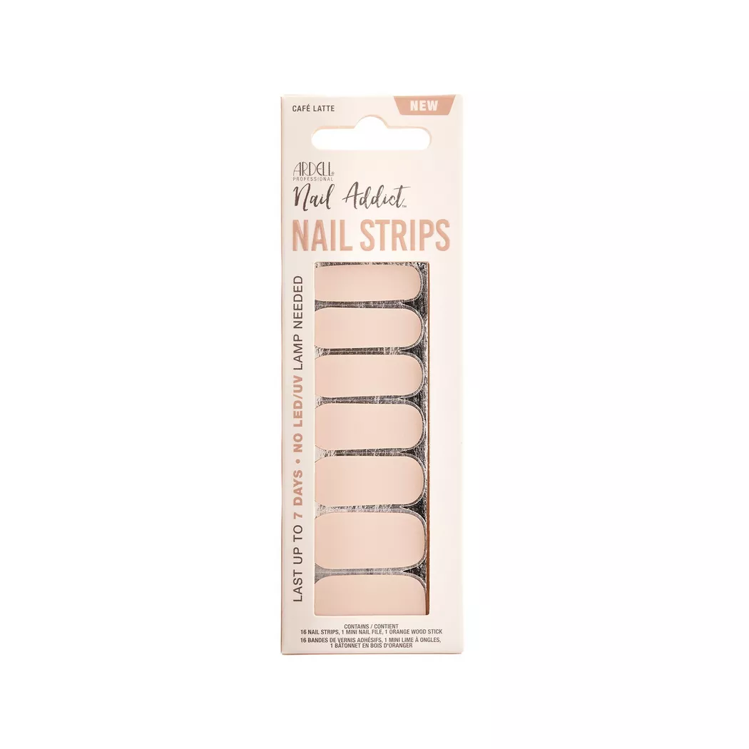 Ardell - Nail Strips Cafe Latte, Beige