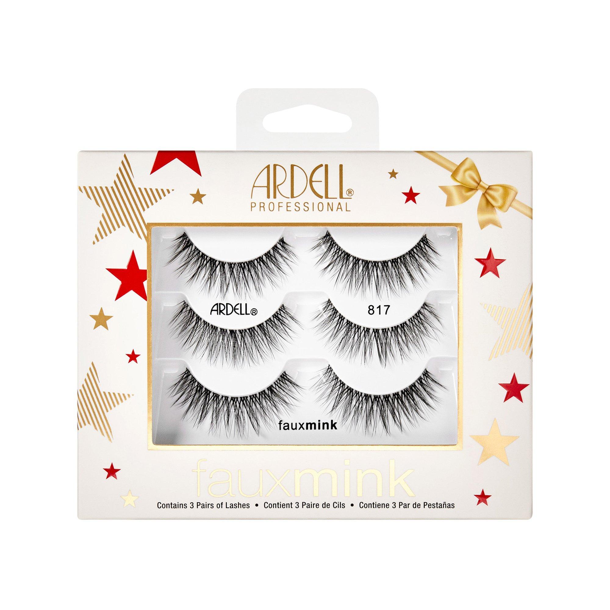 Image of Faux Mink 817 Damen Black 3 paia