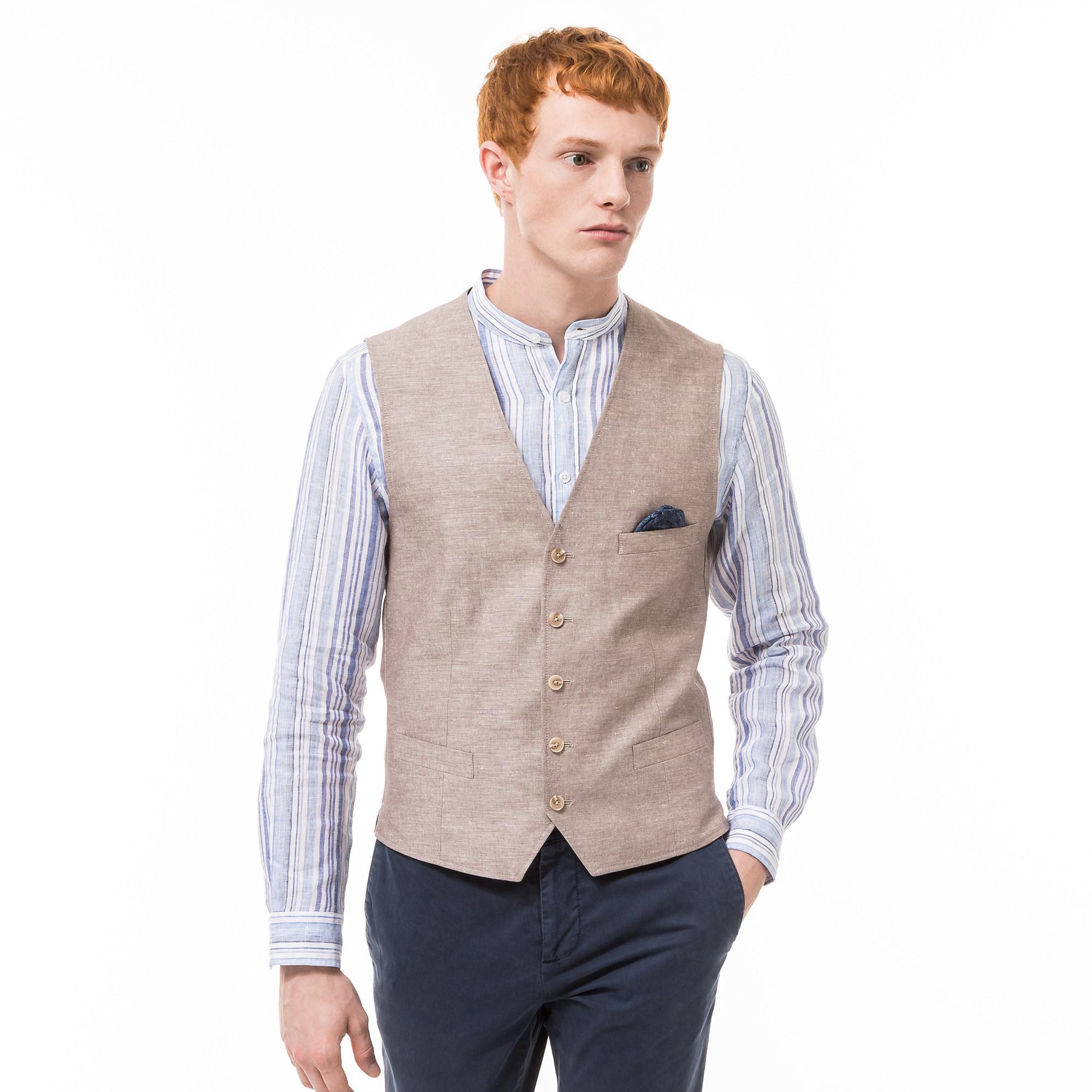 Image of Gilet Herren Beige 50