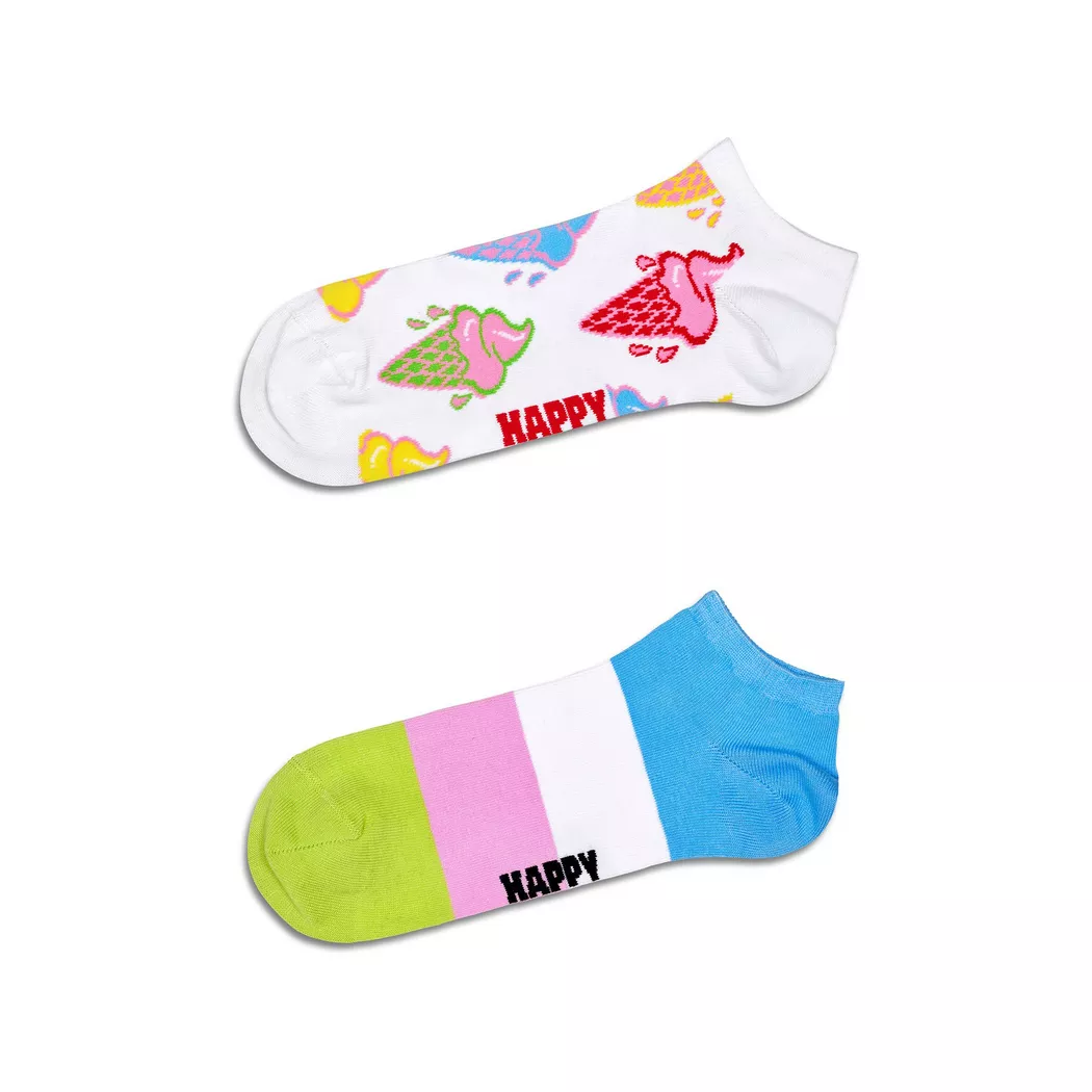 Happy Socks - Duopack, Füsslinge, für Damen, Multicolor, Größe 36-40