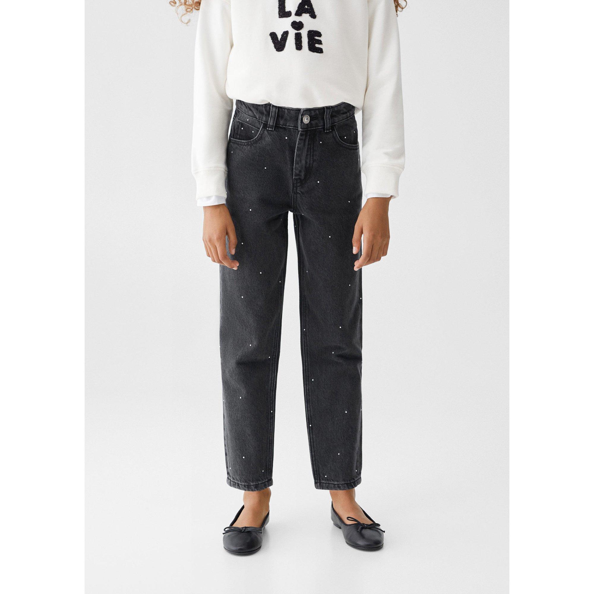 Image of Jeans, Flared Leg Fit Mädchen Black Stoned 11A