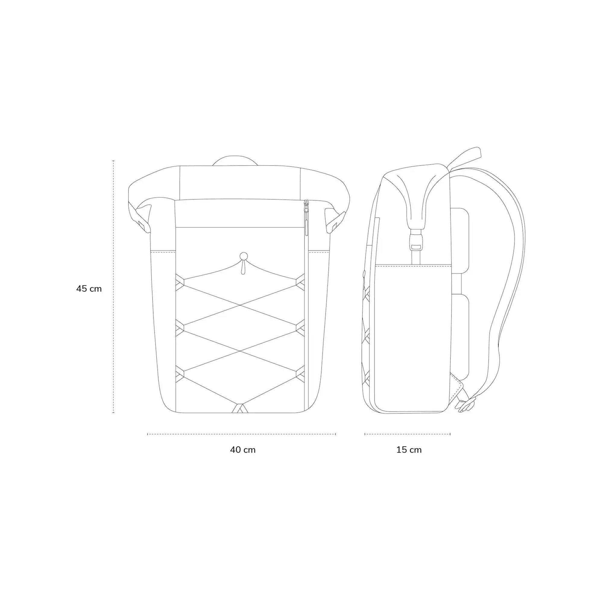 Kapten & Son Yoho All Black Zaino  